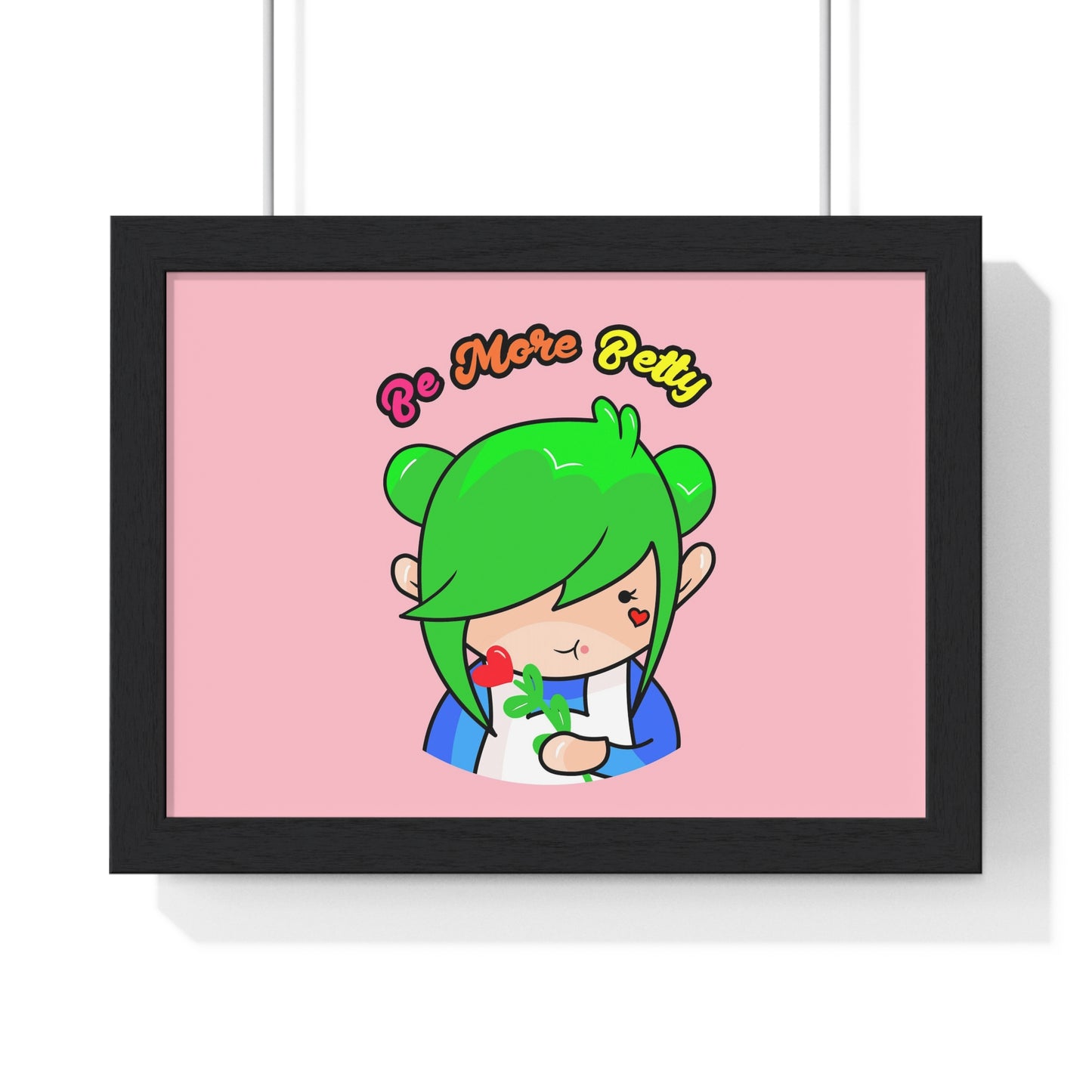 AlphaBetty Be More Betty Premium Framed Horizontal Poster