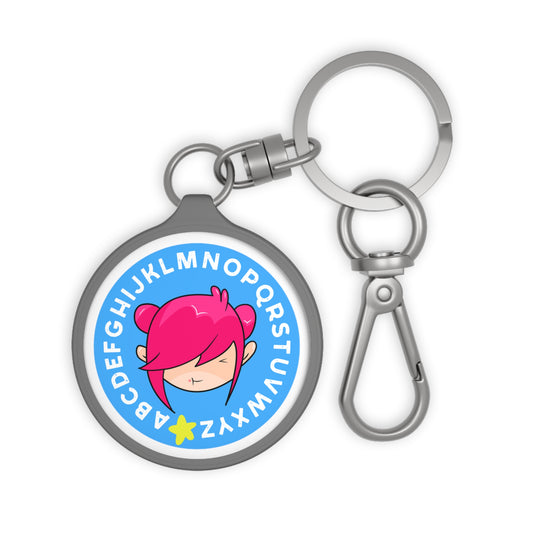 AlphaBetty Blue Keyring Tag