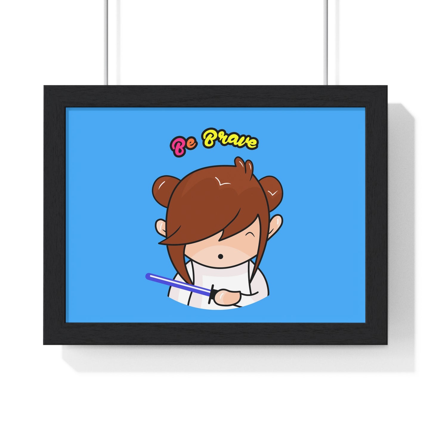 AlphaBetty Be Brave Premium Framed Horizontal Poster