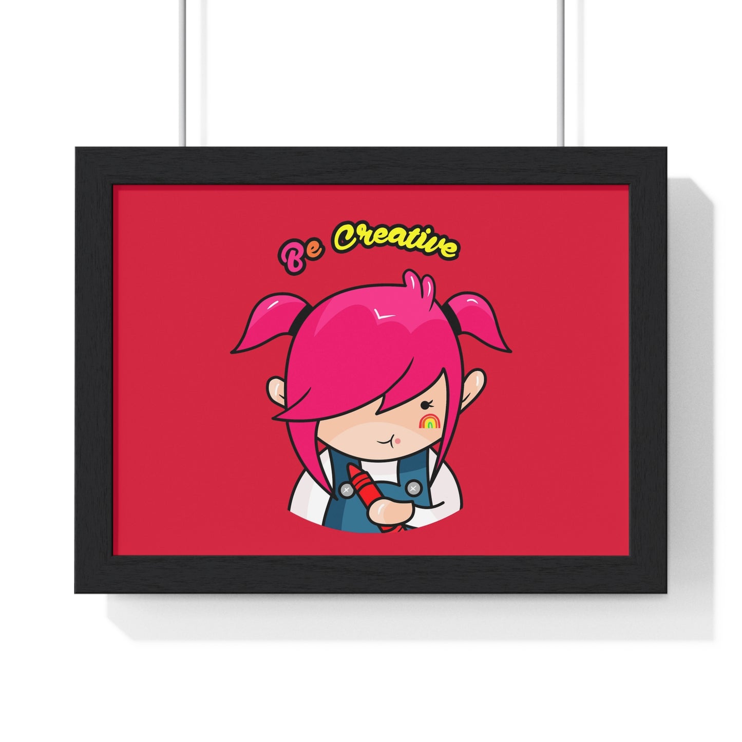 AlphaBetty Be Creative Premium Framed Horizontal Poster