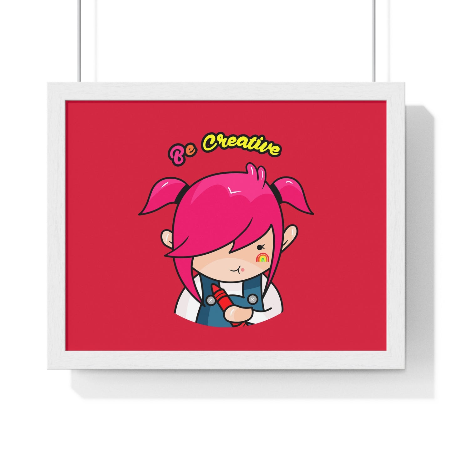 AlphaBetty Be Creative Premium Framed Horizontal Poster
