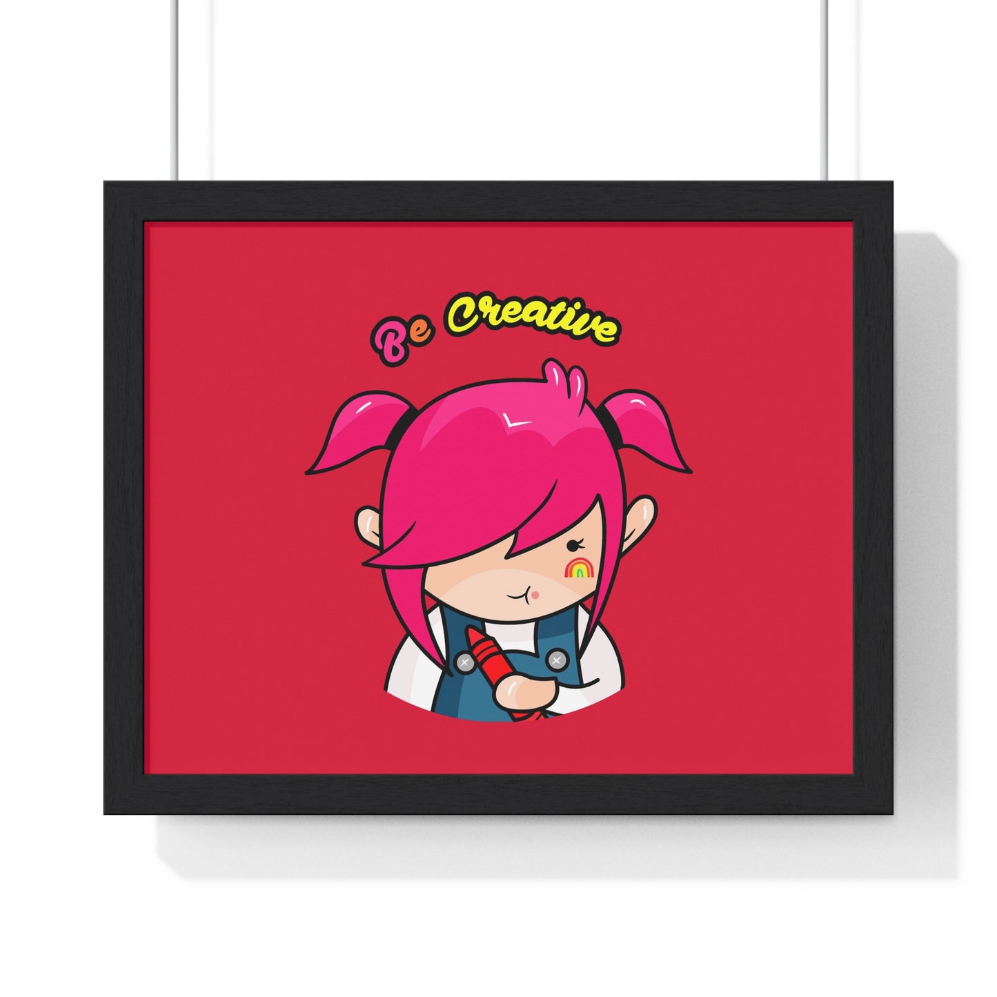 AlphaBetty Be Creative Premium Framed Horizontal Poster