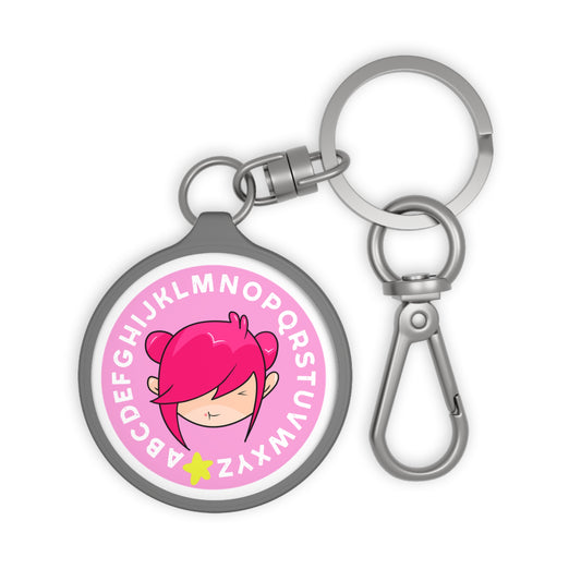 AlphaBetty Pink Keyring Tag
