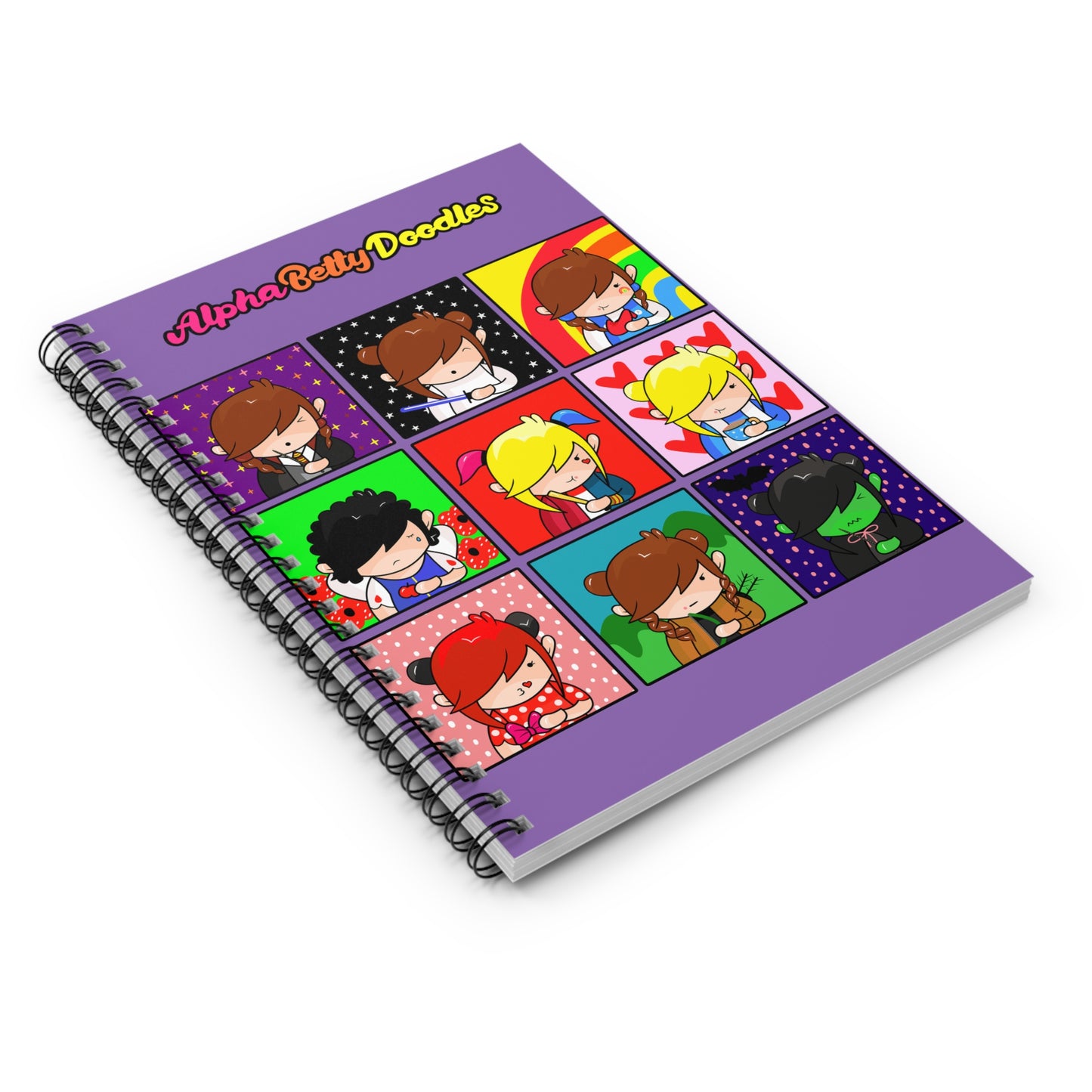 AlphaBetty Spiral Notebook - Ruled Line