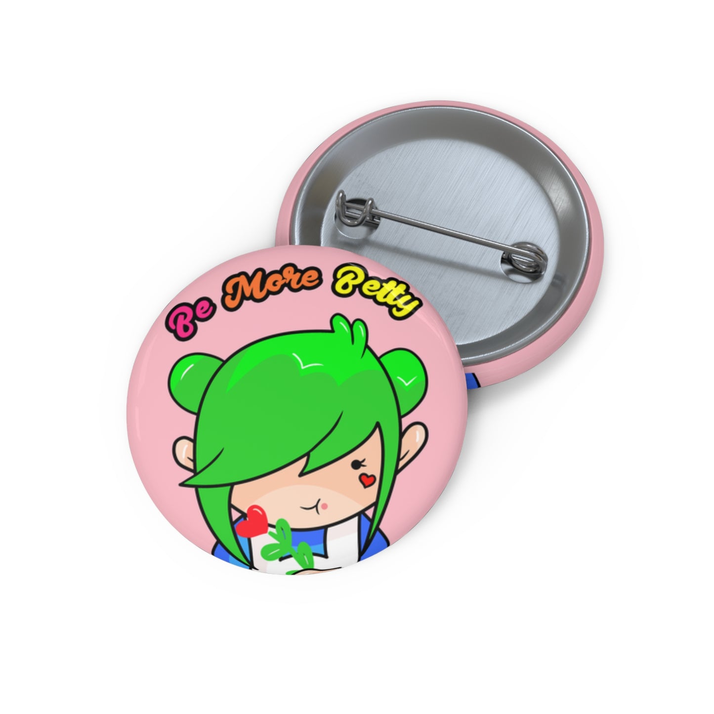 AlphaBetty Be More Betty Pin Buttons