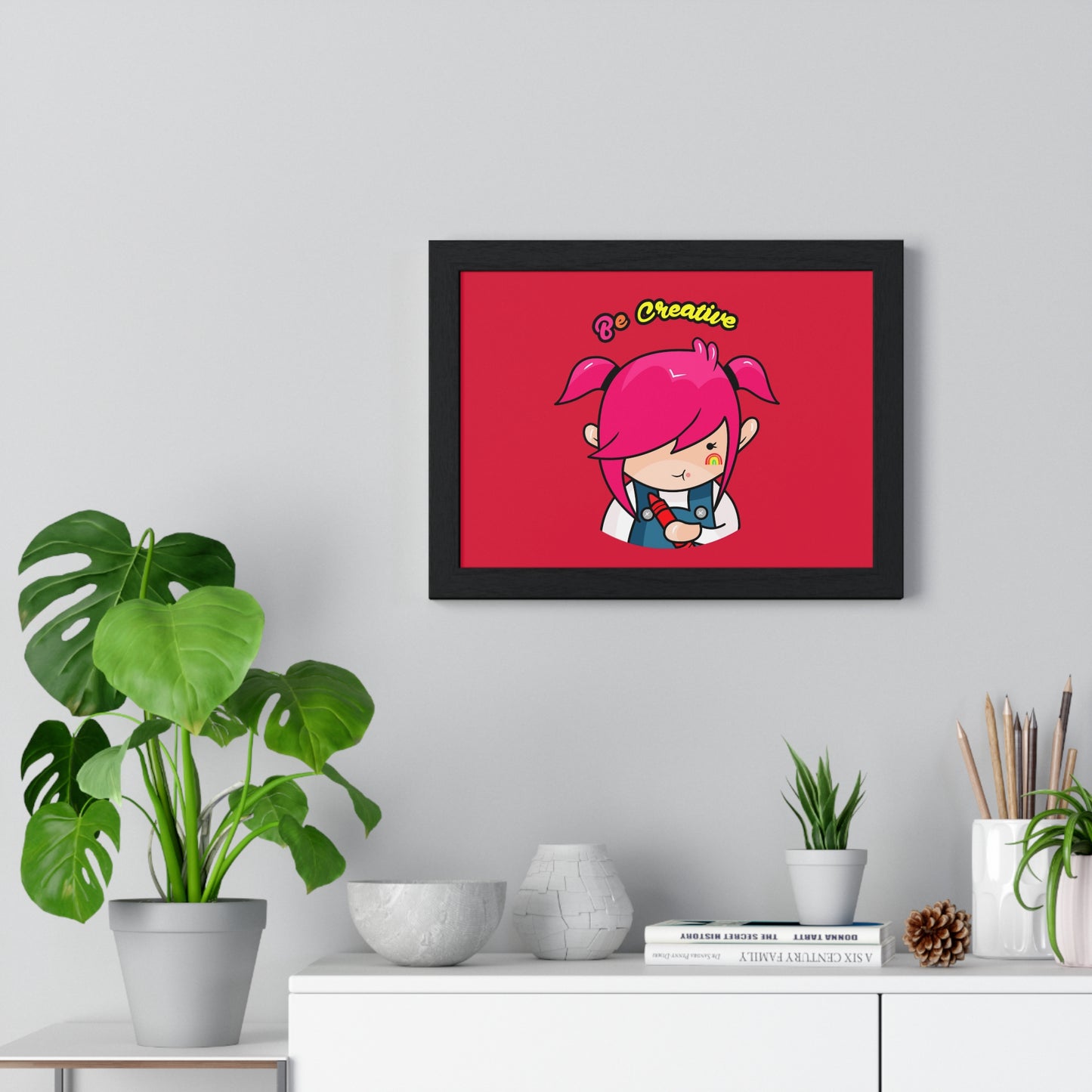 AlphaBetty Be Creative Premium Framed Horizontal Poster