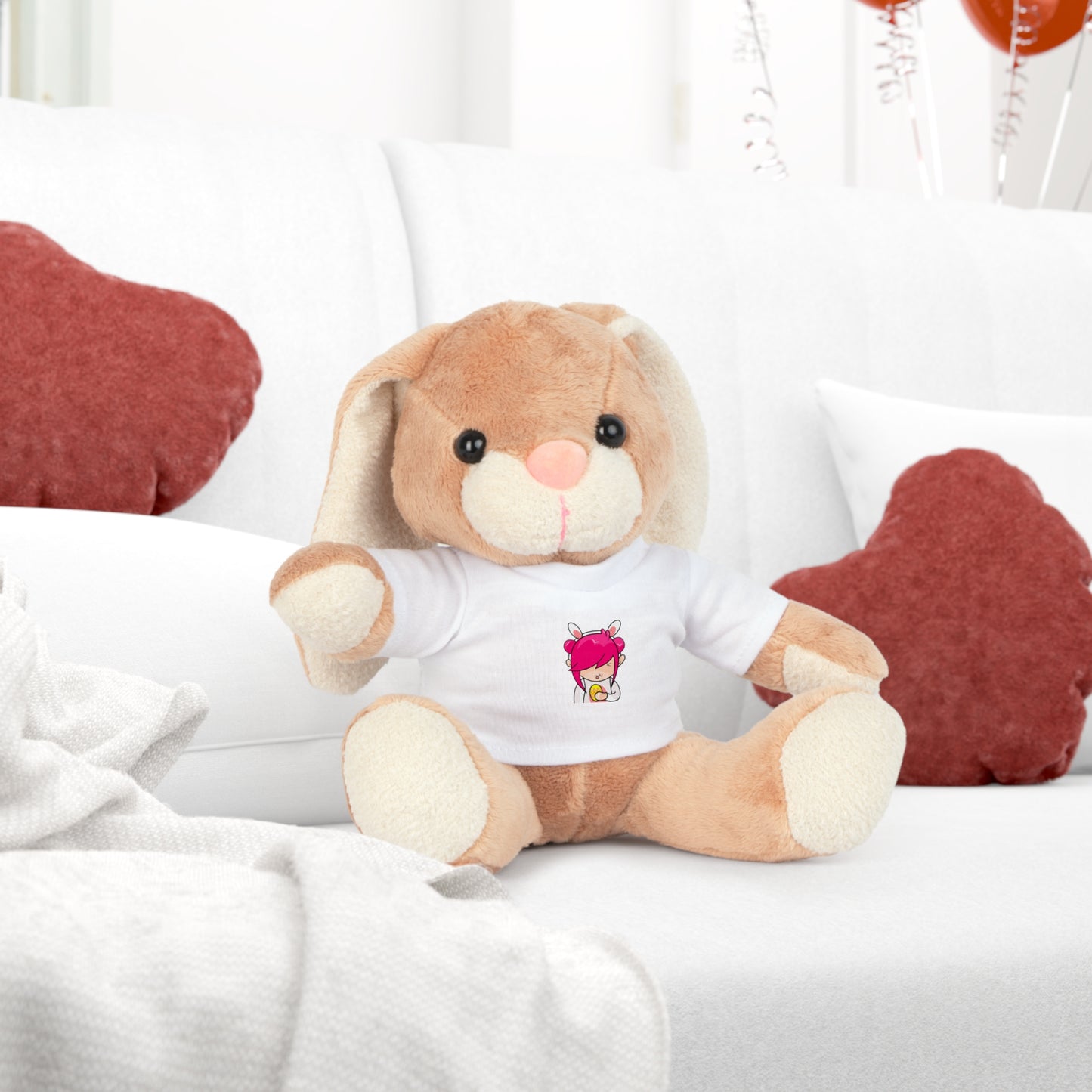 Plush Bunny with T-Shirt