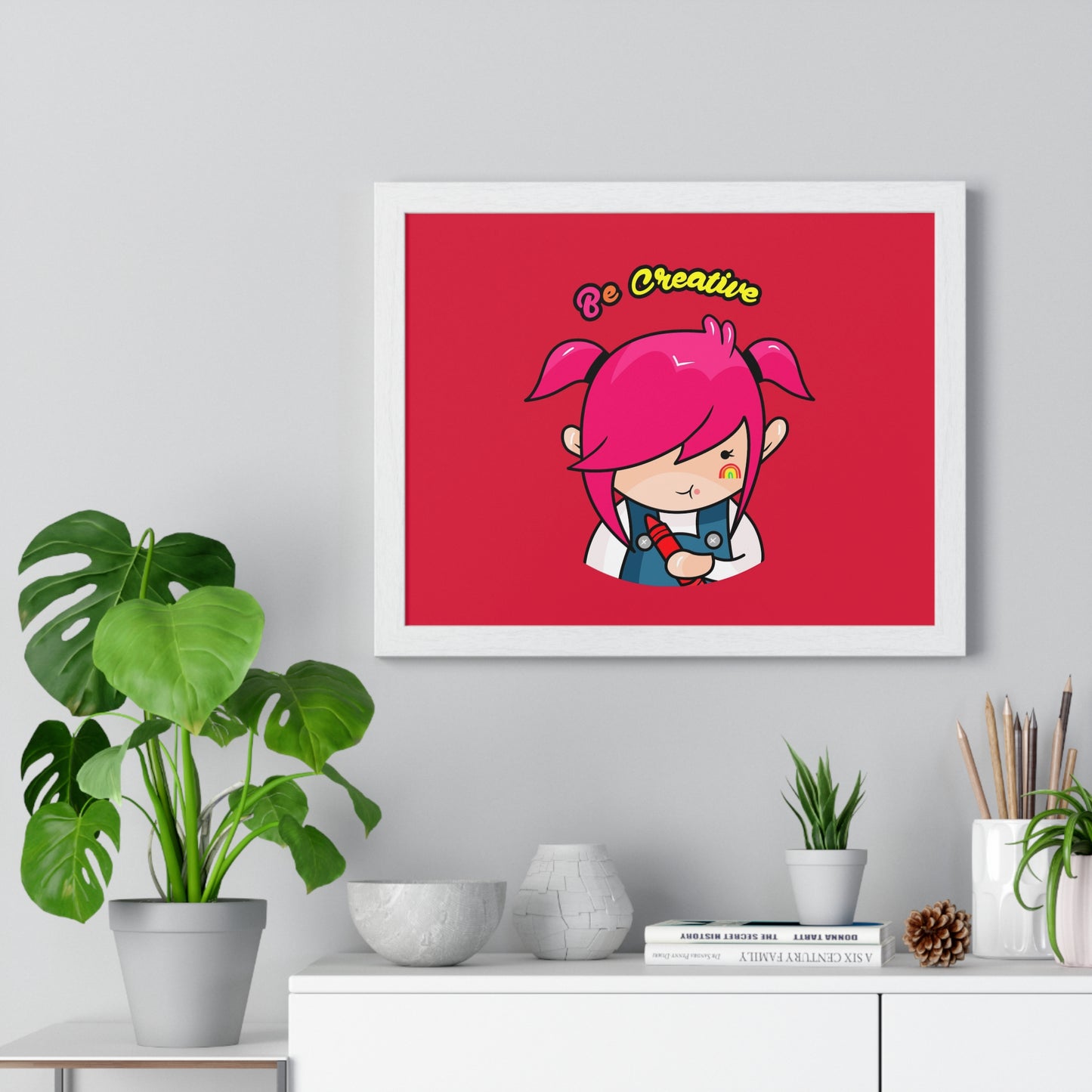 AlphaBetty Be Creative Premium Framed Horizontal Poster