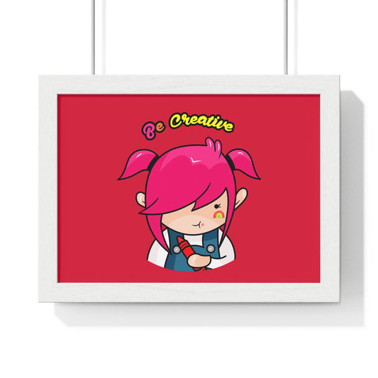 AlphaBetty Be Creative Premium Framed Horizontal Poster