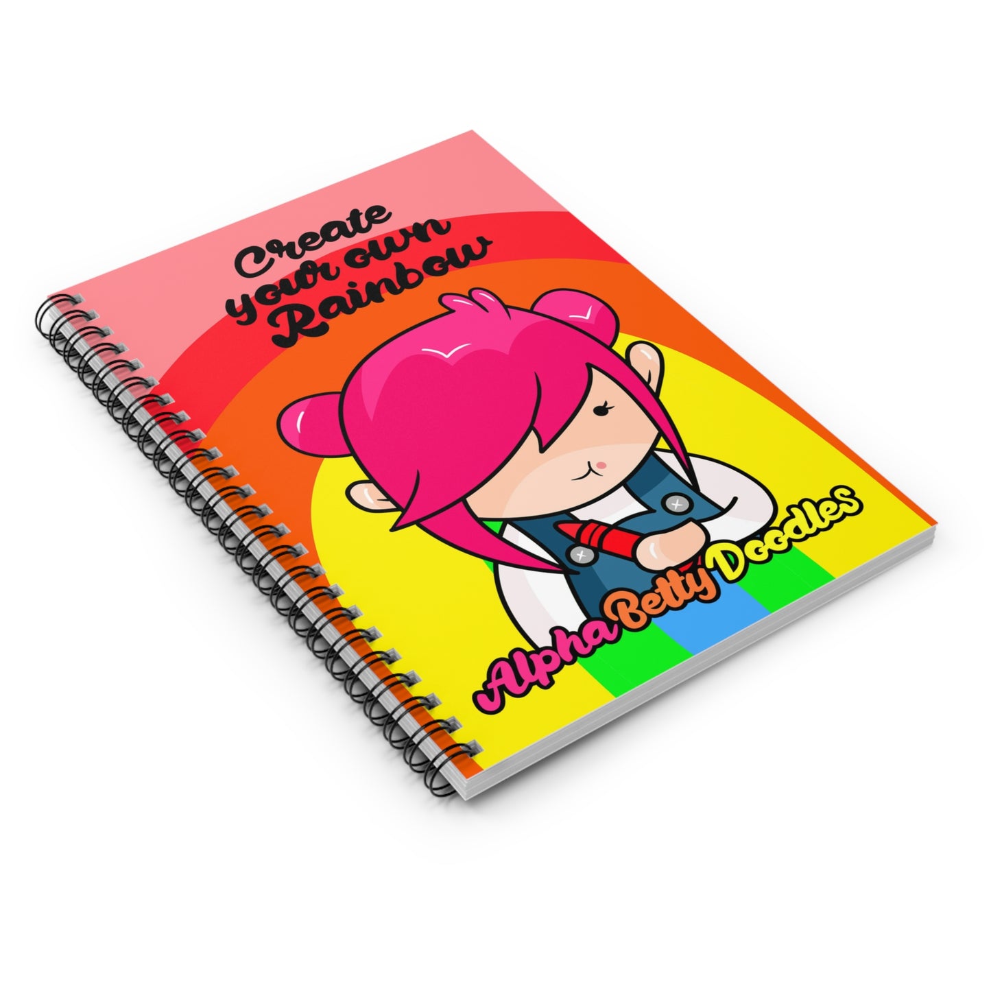 AlphaBetty Spiral Notebook - Ruled Line