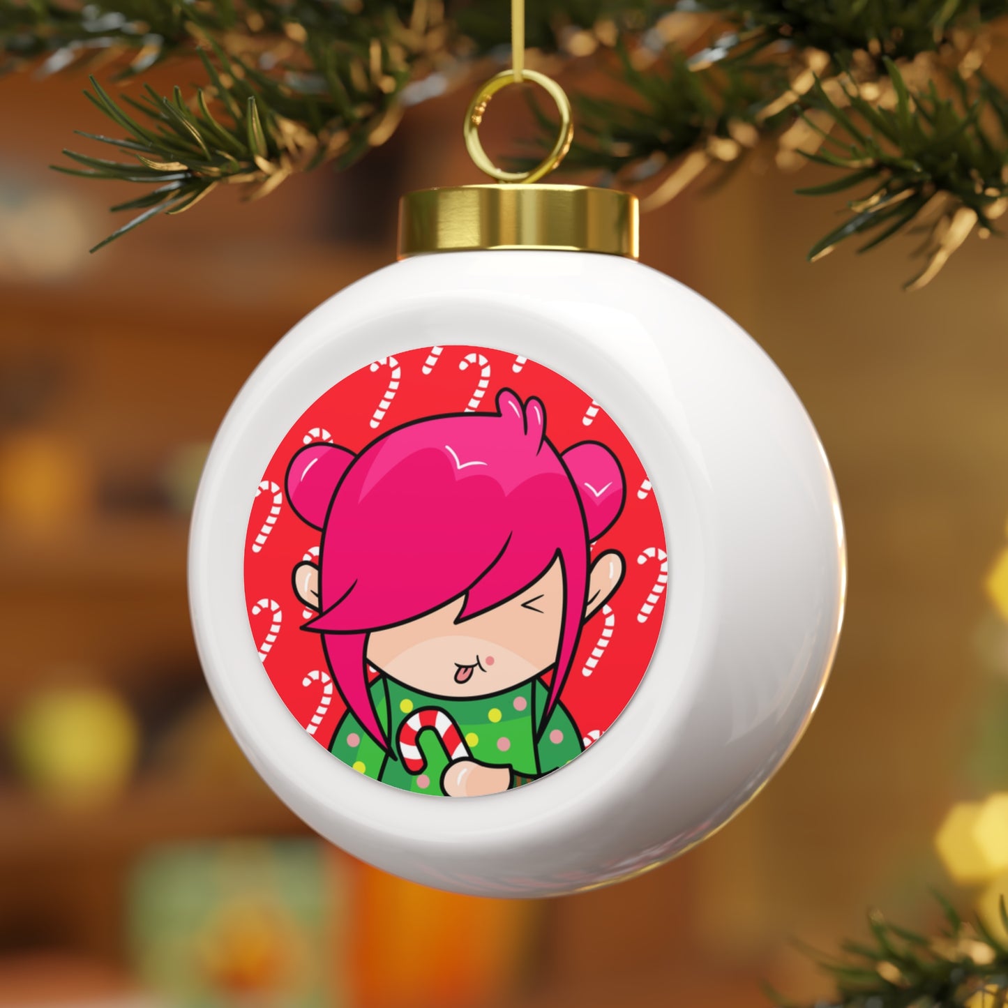 AlphaBetty Christmas Ball Ornament
