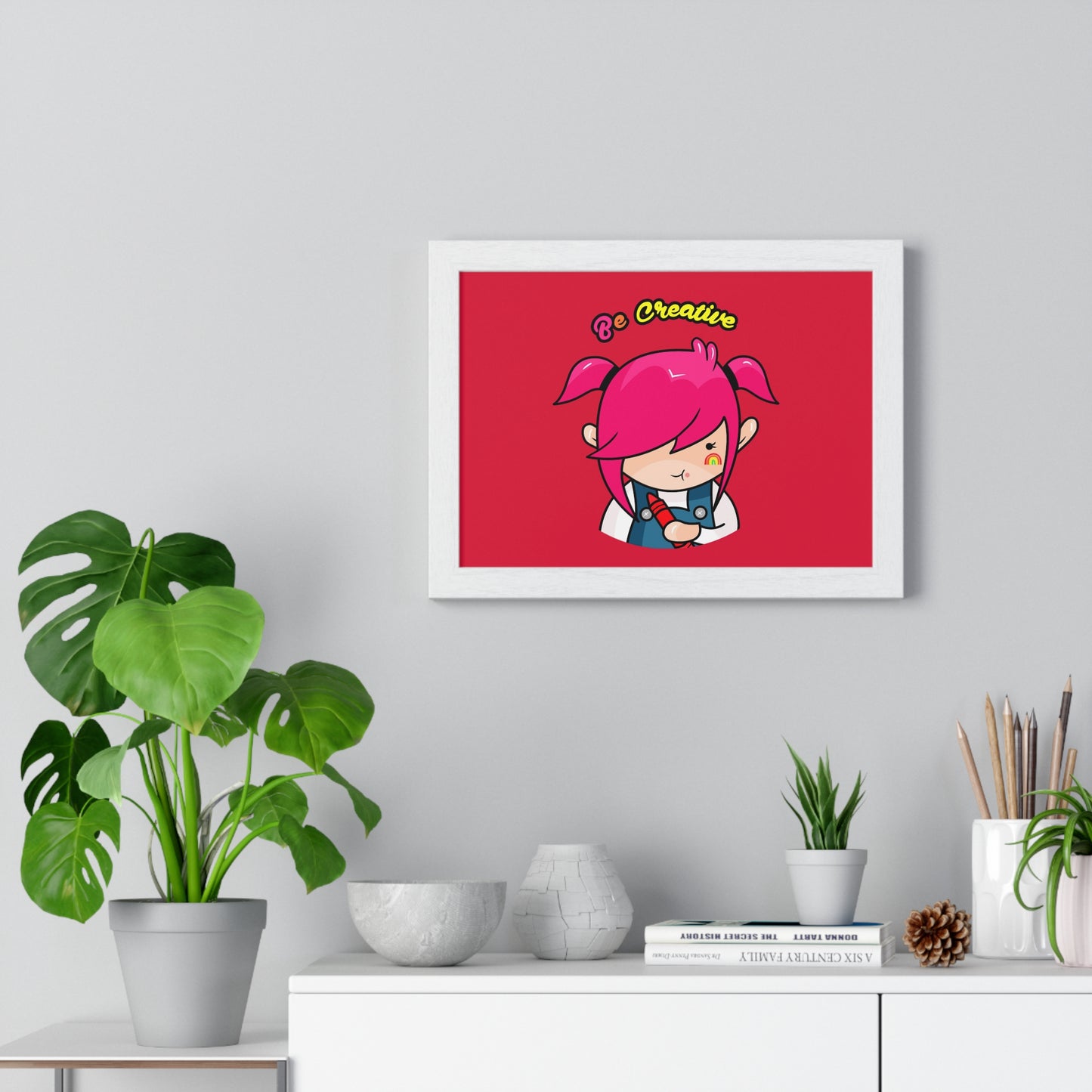 AlphaBetty Be Creative Premium Framed Horizontal Poster