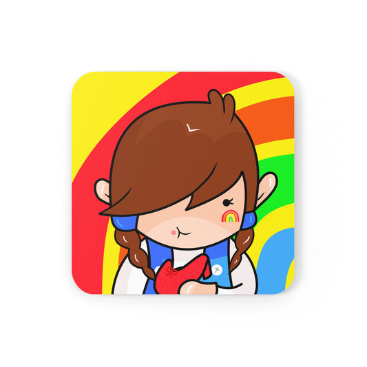 AlphaBetty Corkwood Coaster Set