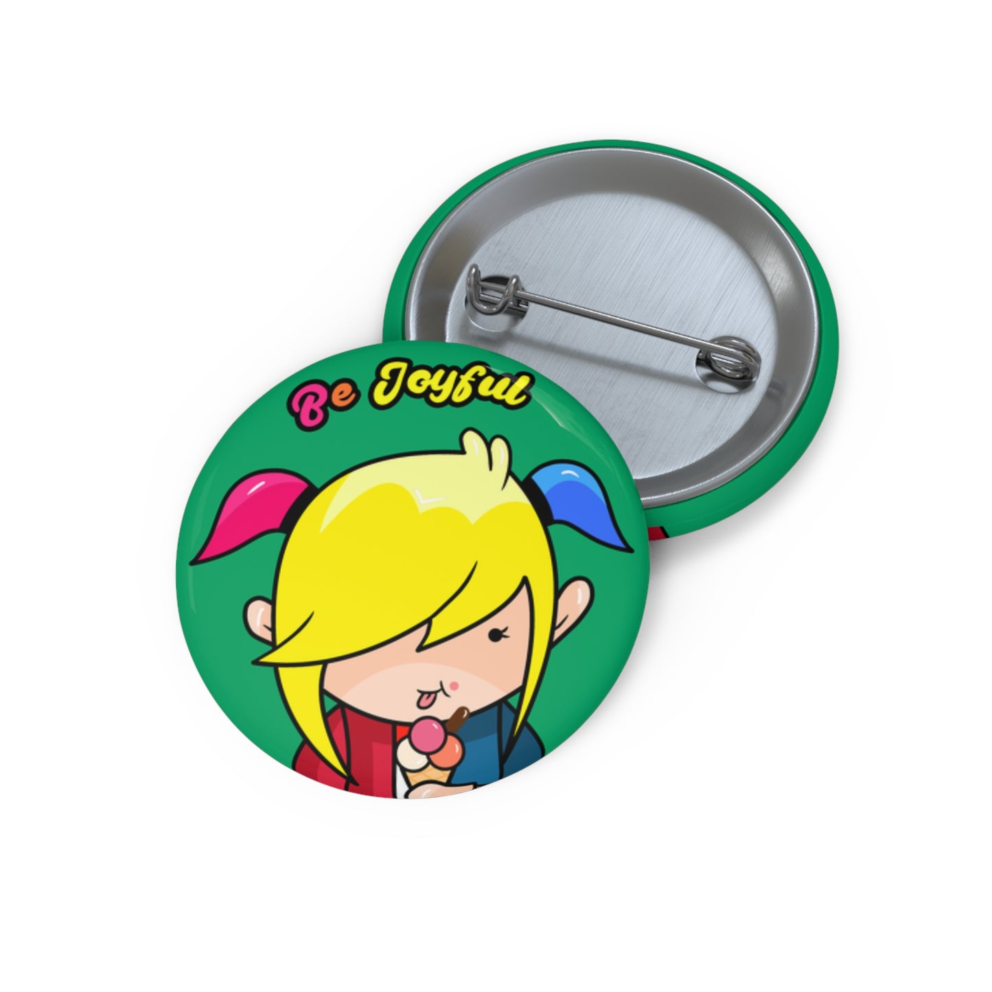 AlphaBetty Be Joyful Pin Buttons