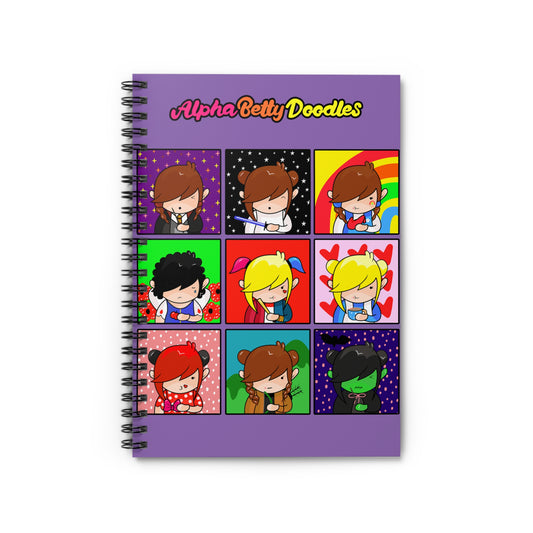 AlphaBetty Spiral Notebook - Ruled Line