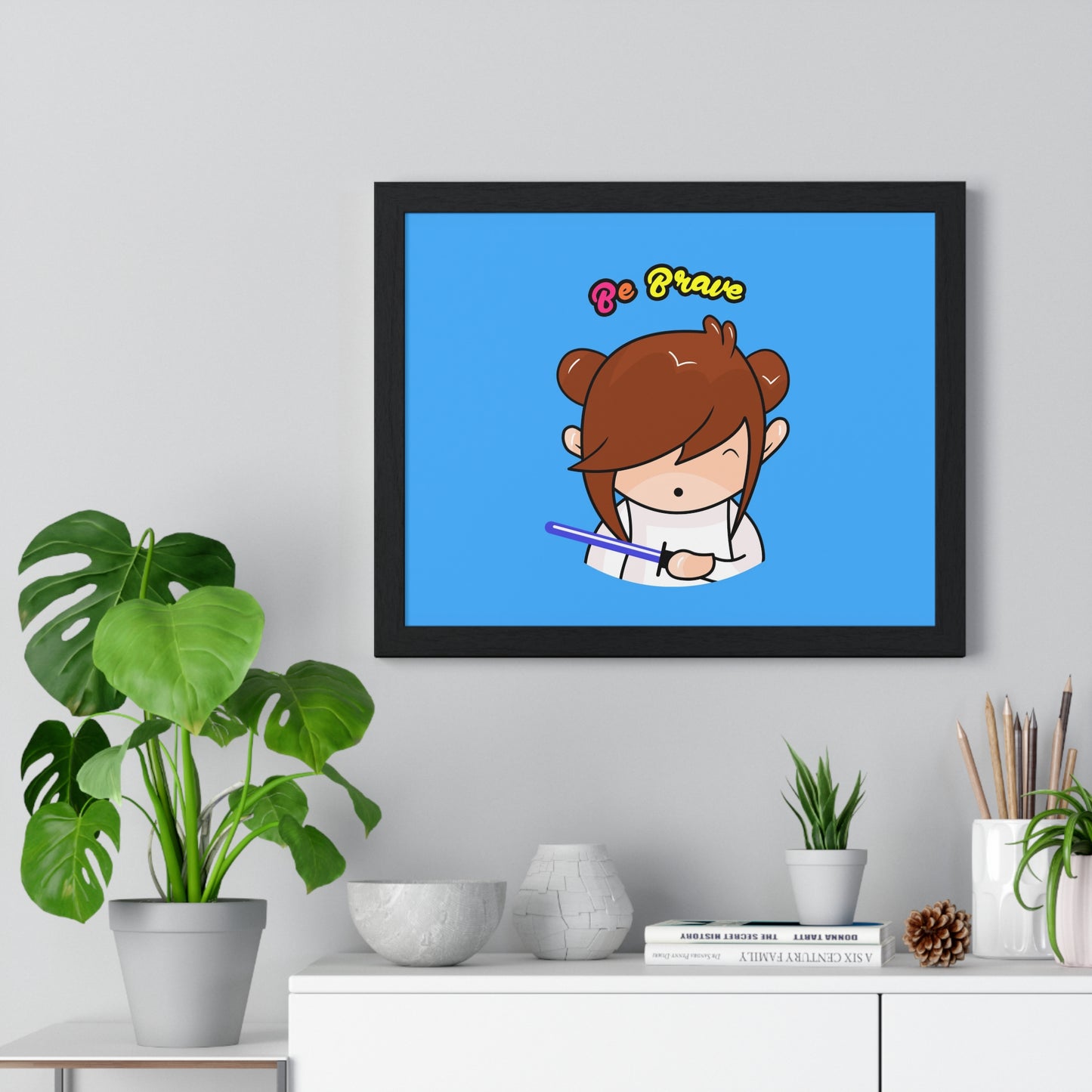 AlphaBetty Be Brave Premium Framed Horizontal Poster