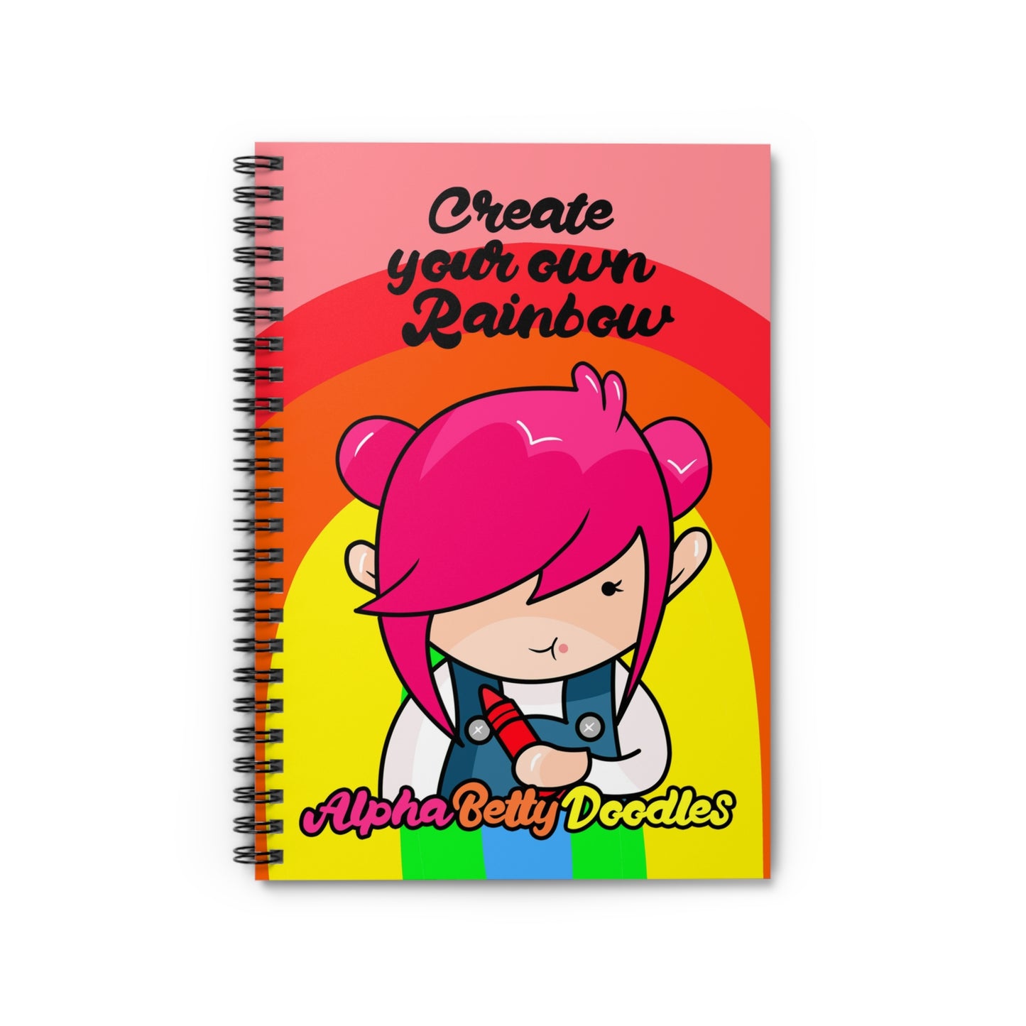 AlphaBetty Spiral Notebook - Ruled Line