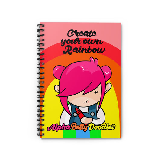 AlphaBetty Spiral Notebook - Ruled Line