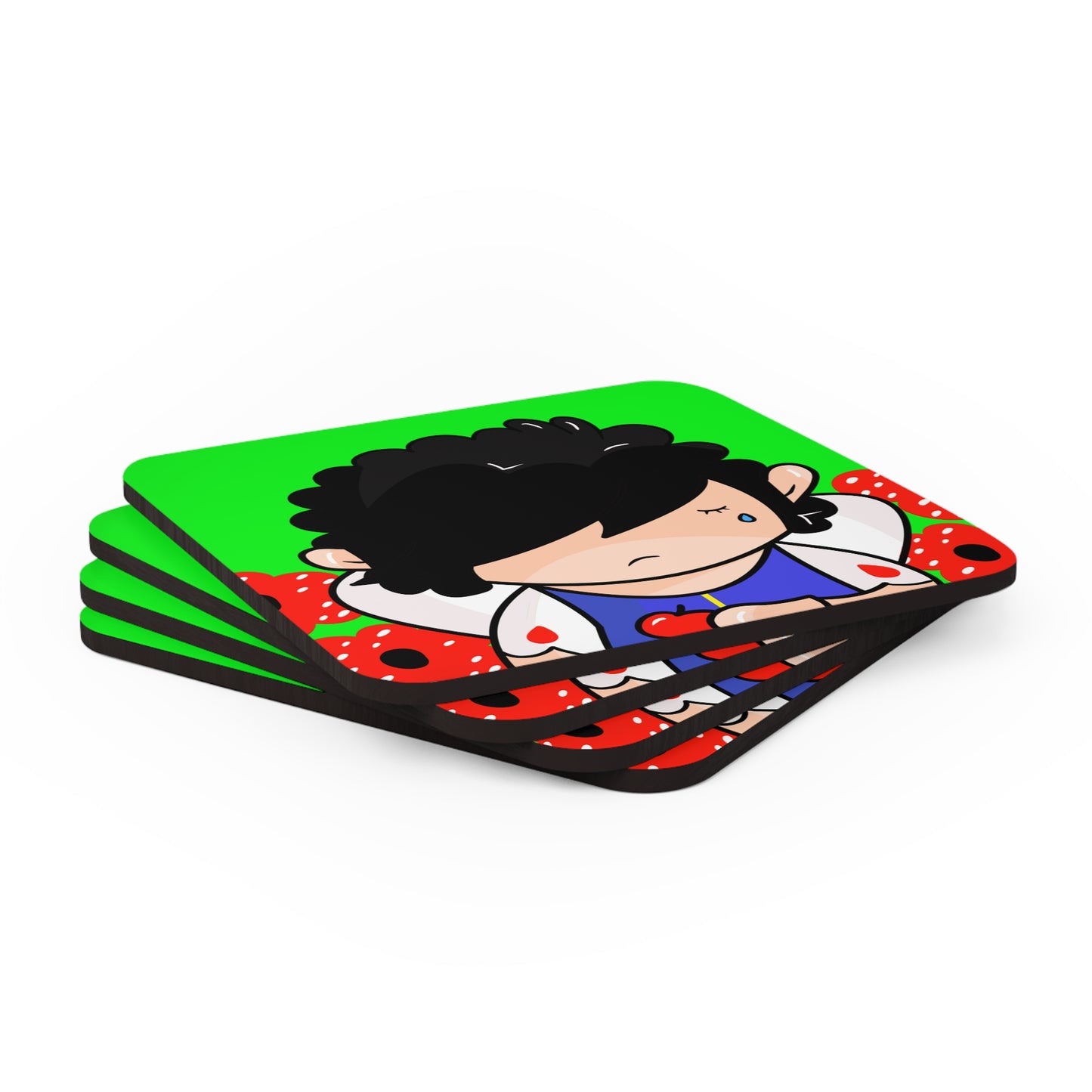 AlphaBetty Corkwood Coaster Set