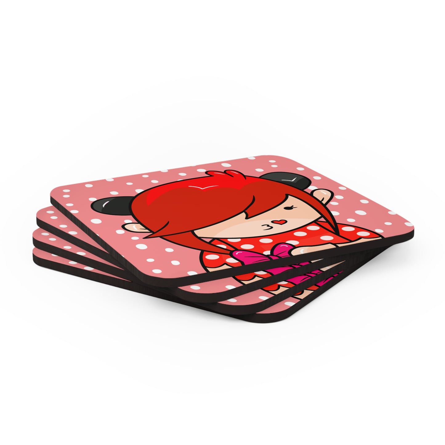 AlphaBetty Corkwood Coaster Set