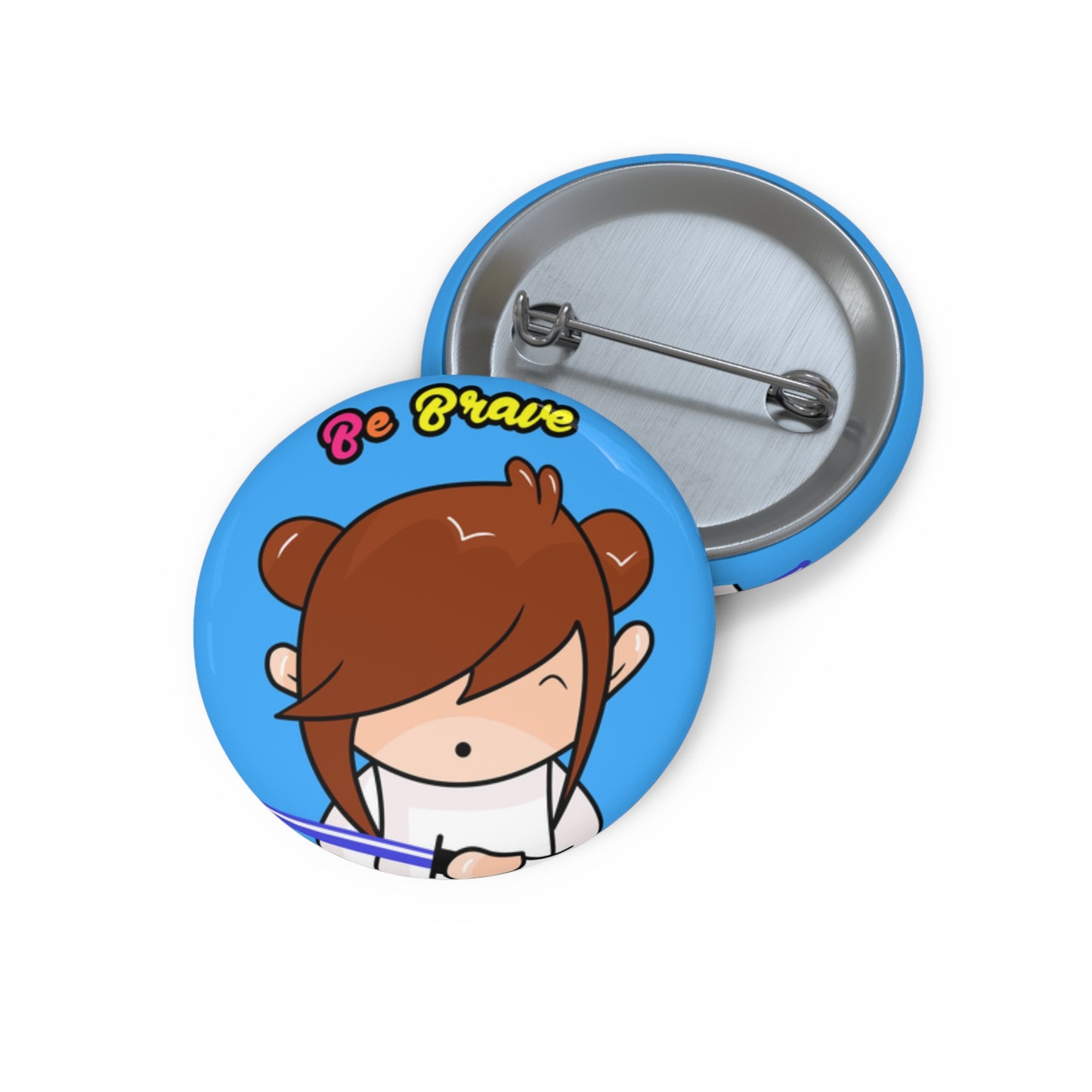 AlphaBetty Be Brave Pin Buttons