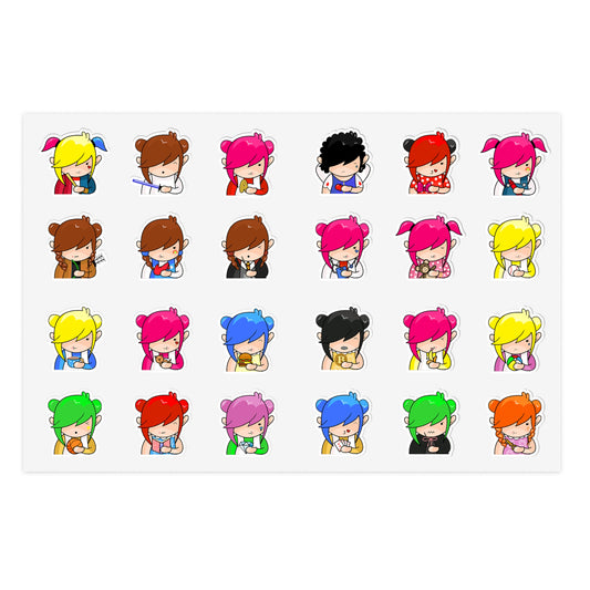 AlphaBetty Character Sticker Sheets