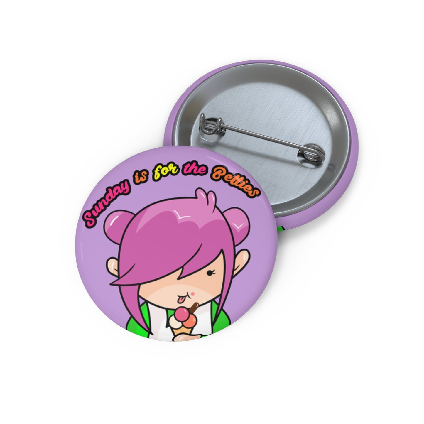 AlphaBetty Sunday is for the Betties Pin Buttons