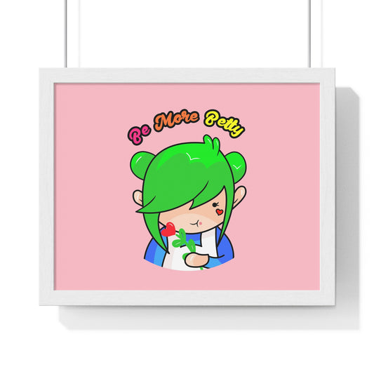AlphaBetty Be More Betty Premium Framed Horizontal Poster