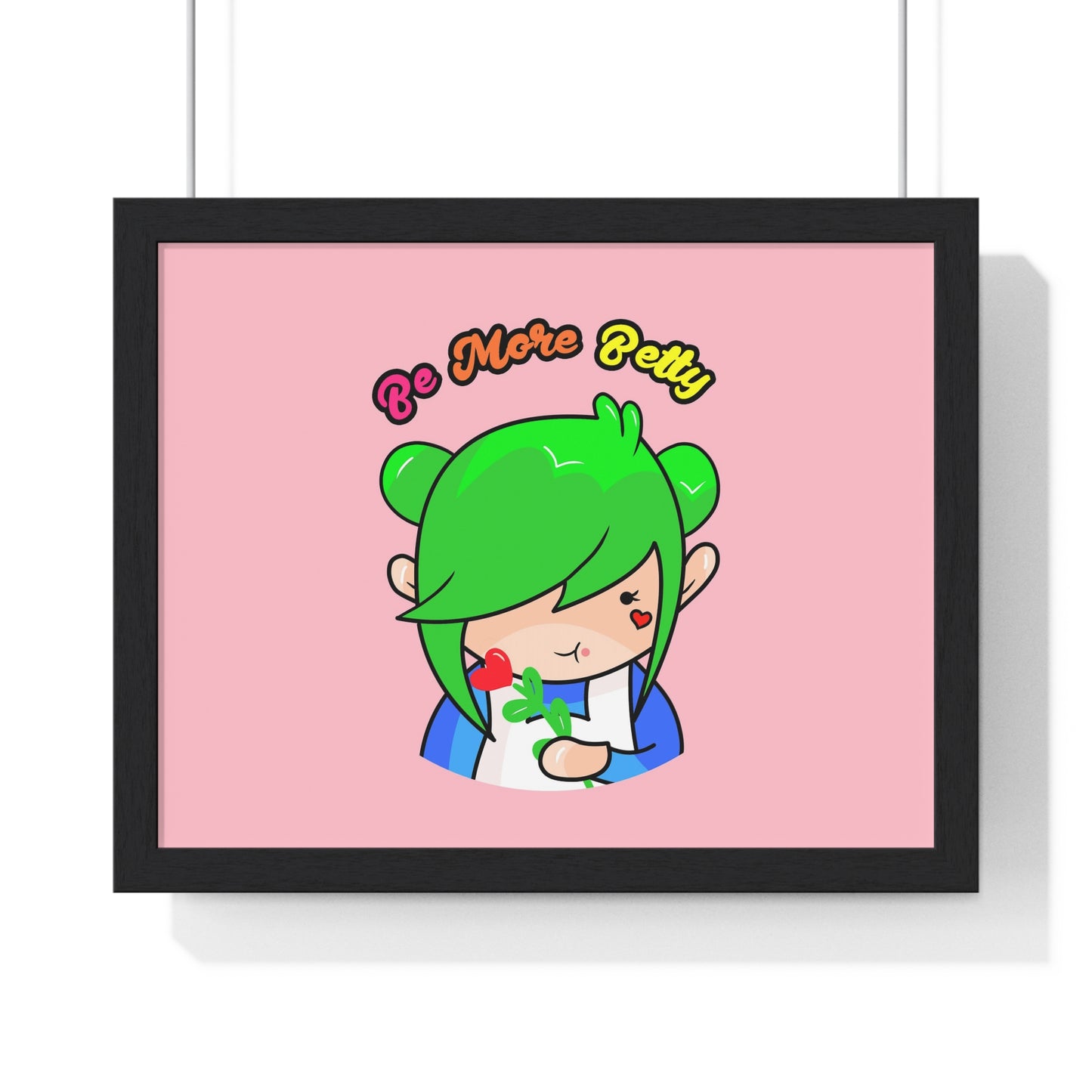 AlphaBetty Be More Betty Premium Framed Horizontal Poster