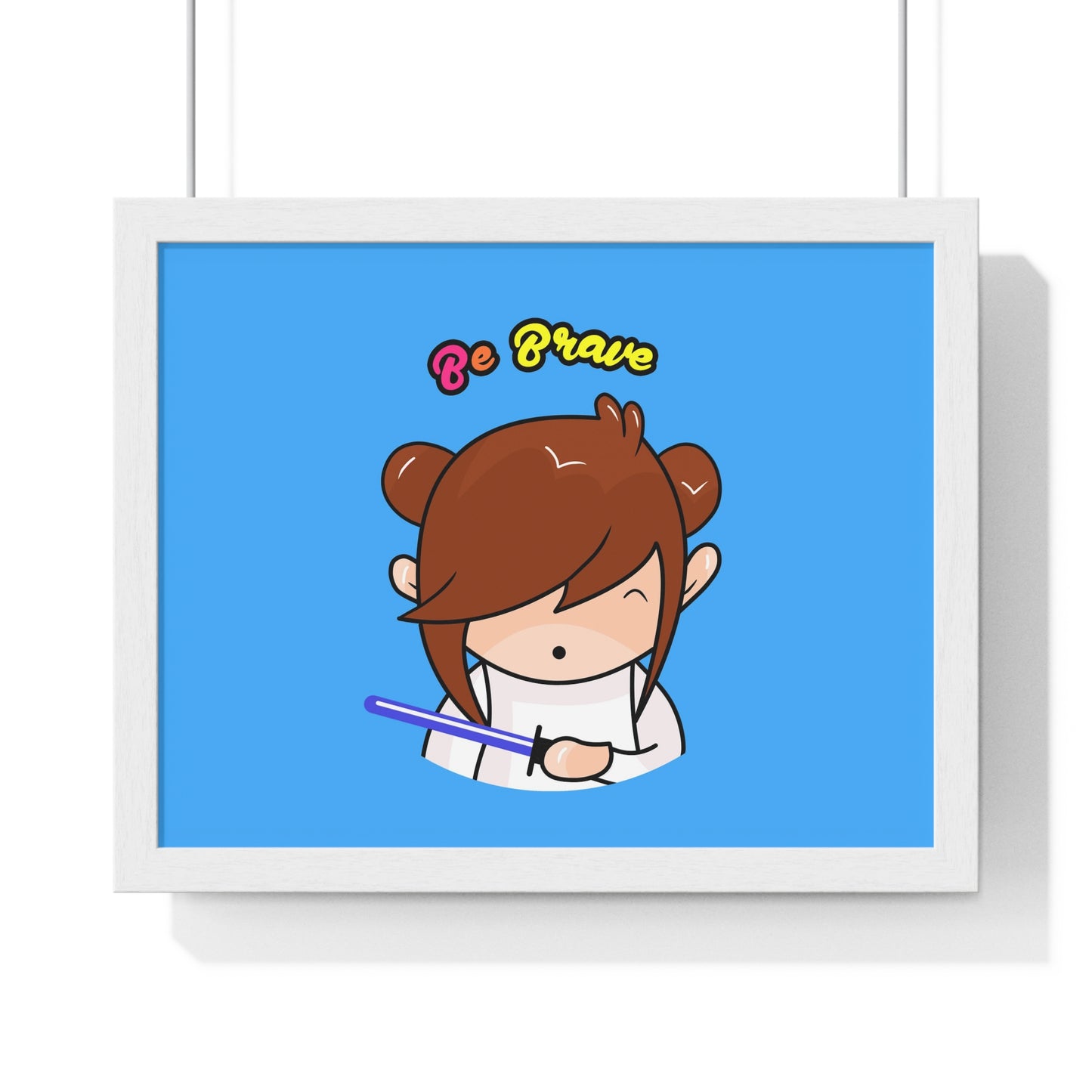 AlphaBetty Be Brave Premium Framed Horizontal Poster