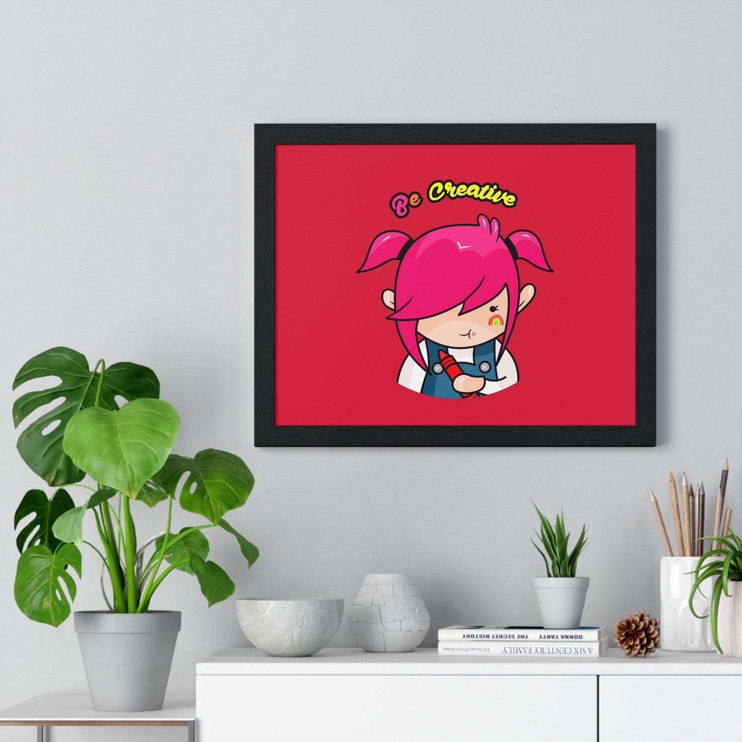 AlphaBetty Be Creative Premium Framed Horizontal Poster