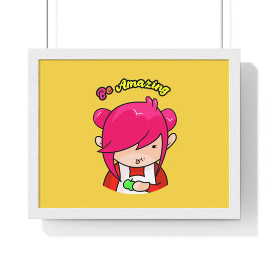 AlphaBetty Be Amazing Premium Framed Horizontal Poster