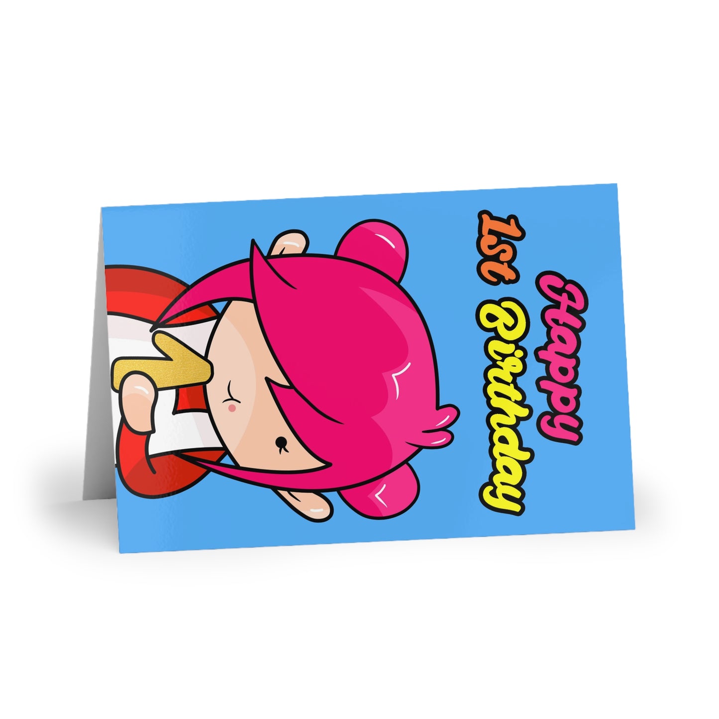 AlphaBetty Happy 1st Birthday Cards (1 or 10-pcs)