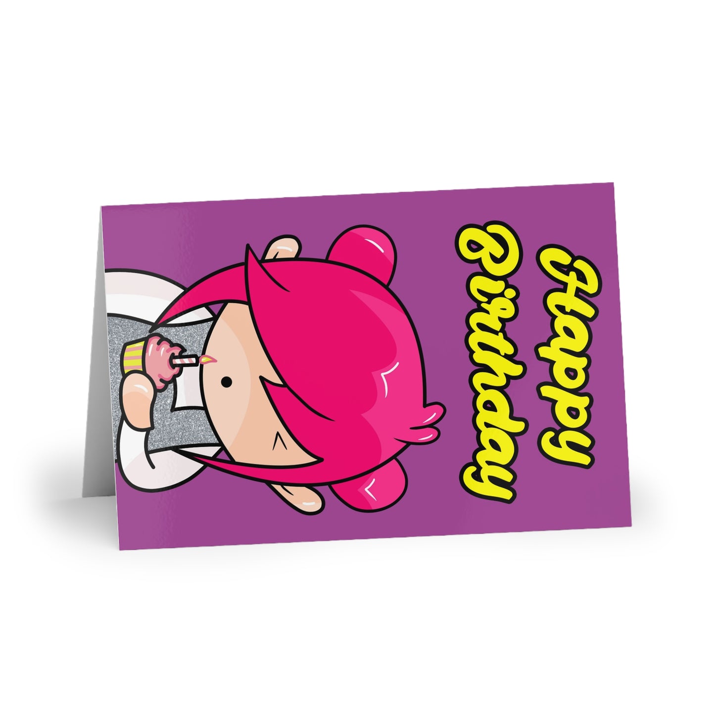AlphaBetty Happy Birthday Cards (1 or 10-pcs)