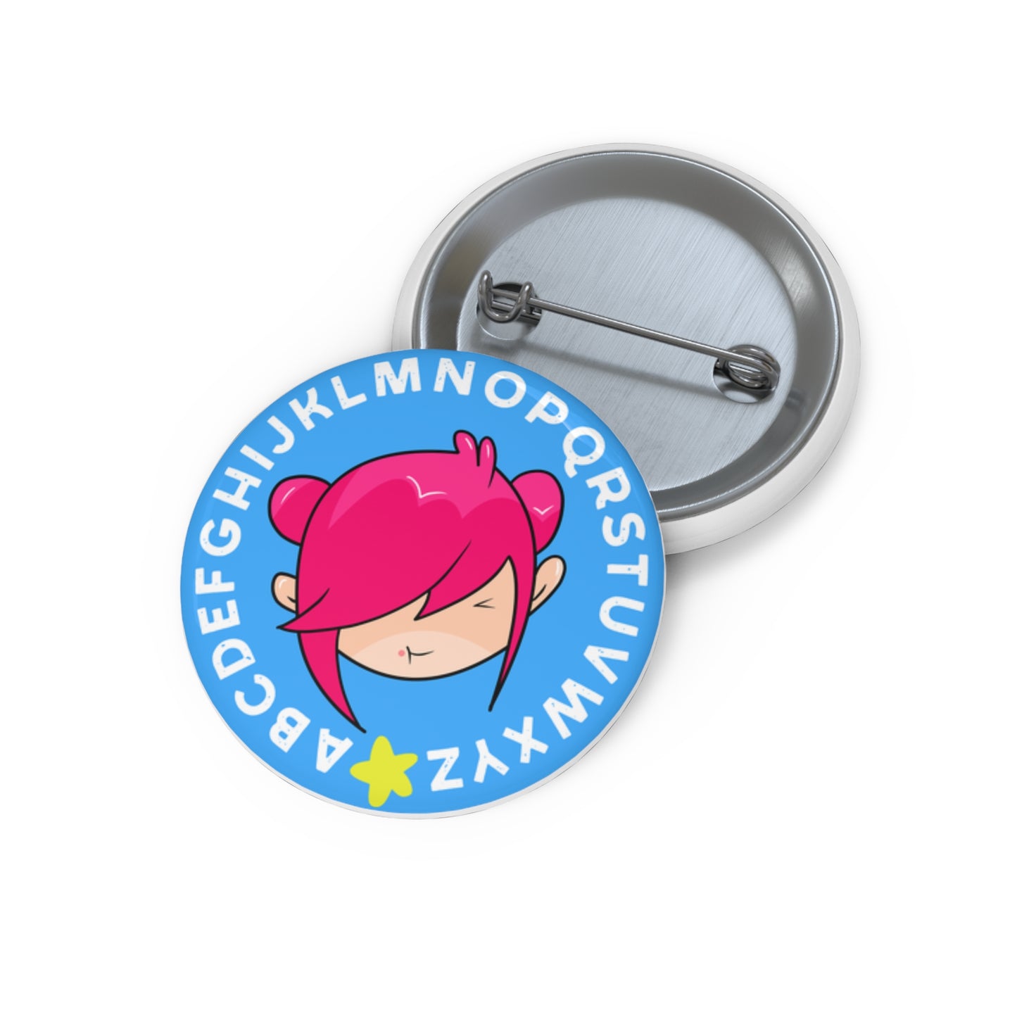 AlphaBetty Blue Pin Buttons