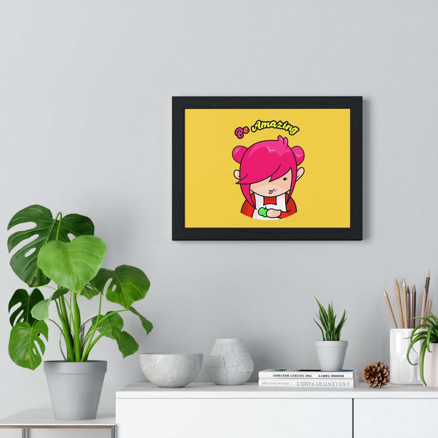 AlphaBetty Be Amazing Premium Framed Horizontal Poster