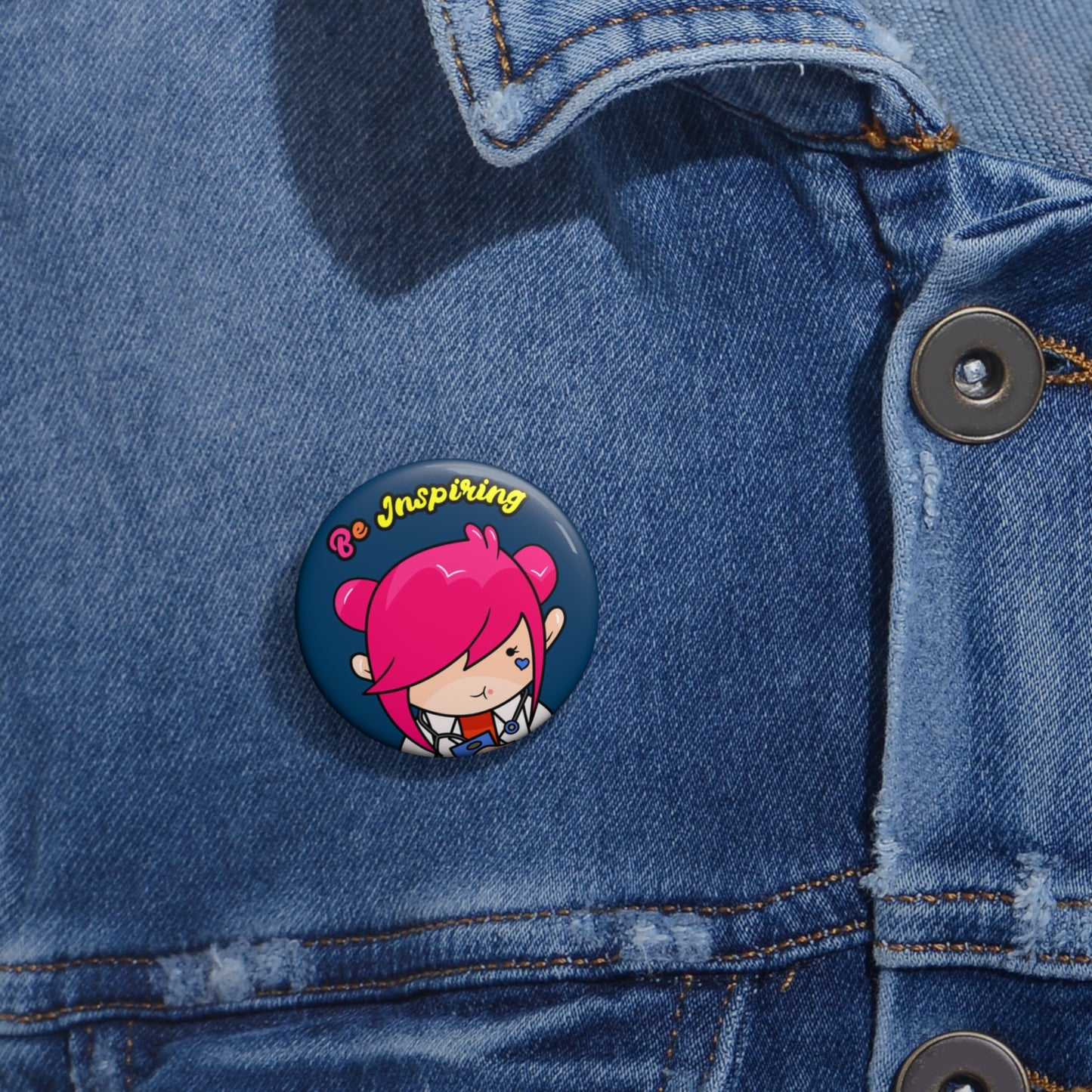 AlphaBetty Be Inspiring Pin Buttons