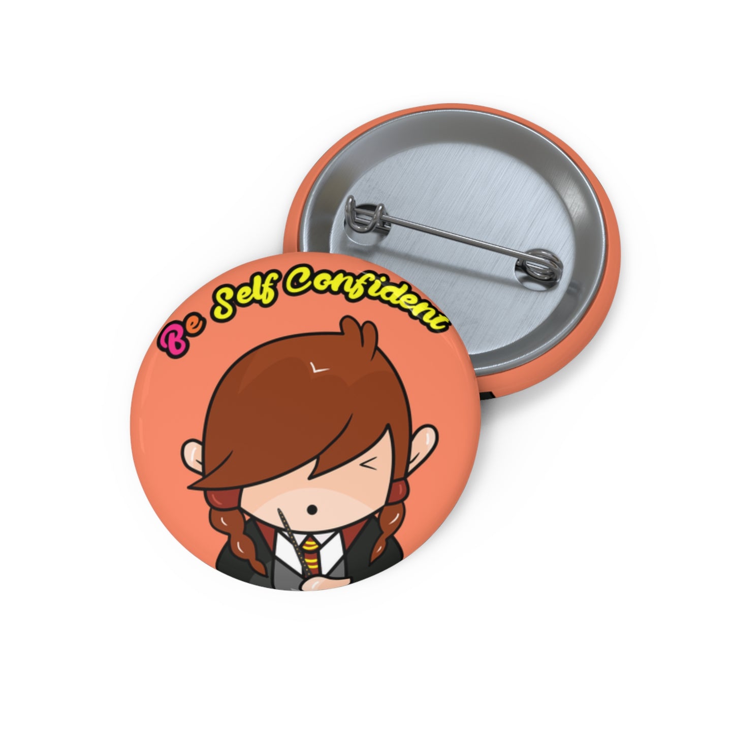 AlphaBetty Be Self Confident Pin Buttons