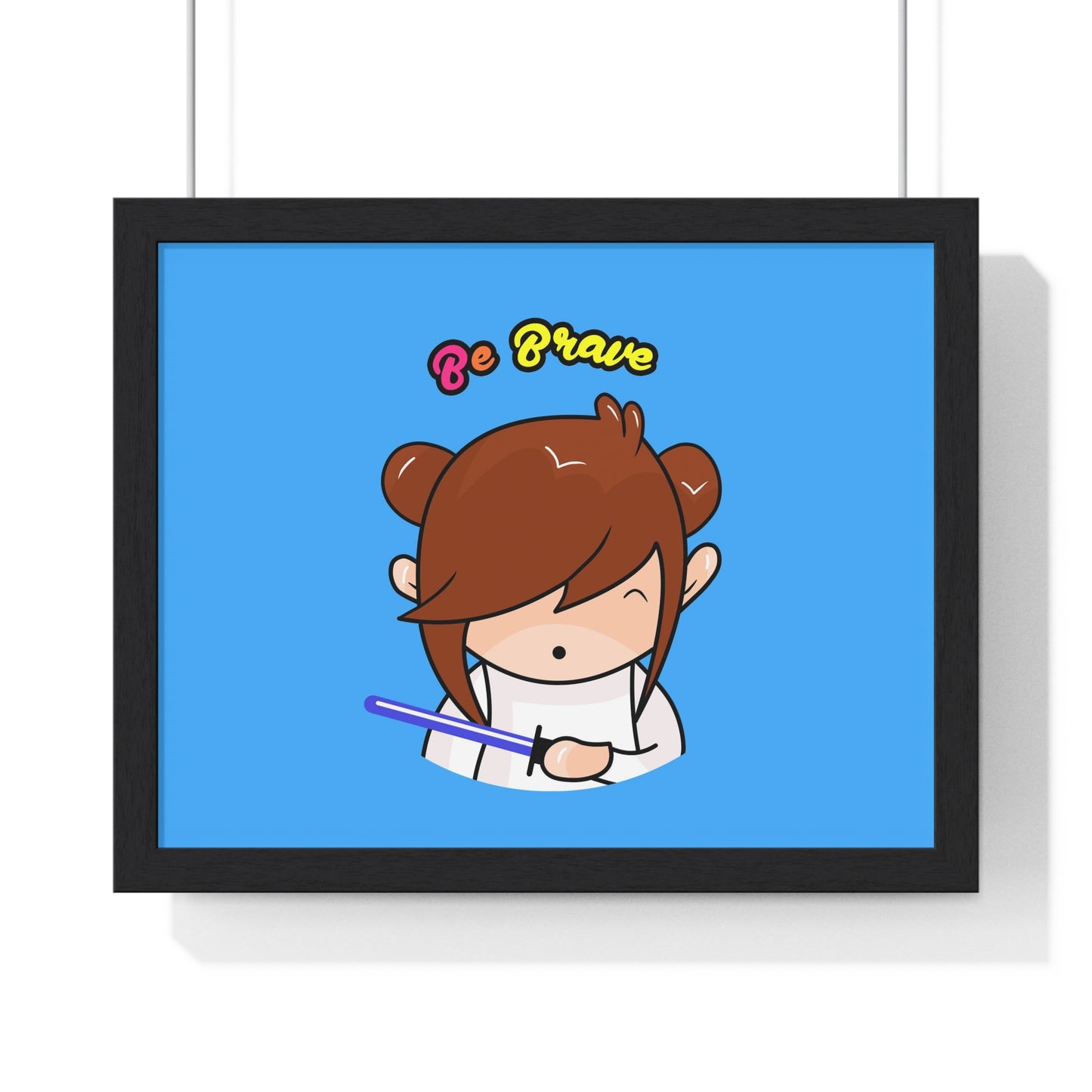 AlphaBetty Be Brave Premium Framed Horizontal Poster