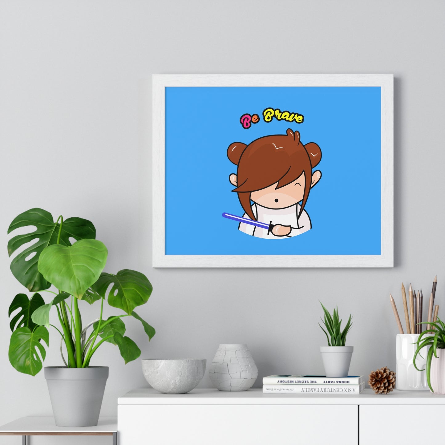 AlphaBetty Be Brave Premium Framed Horizontal Poster