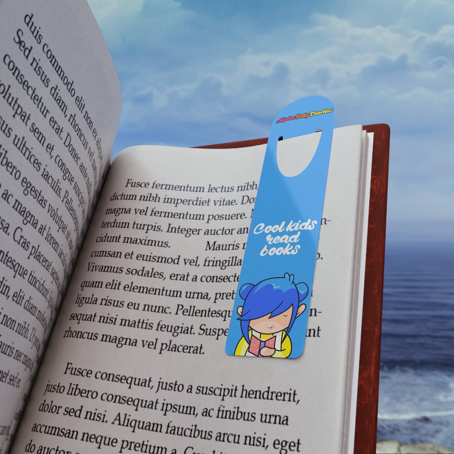 AlphaBetty Blue Bookmark
