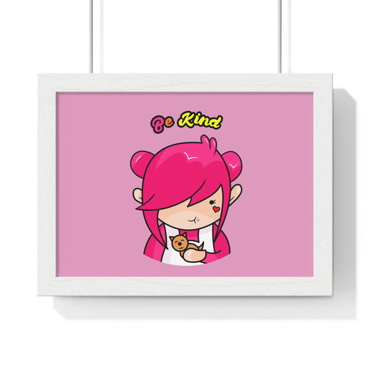 AlphaBetty Be Kind Premium Framed Horizontal Poster