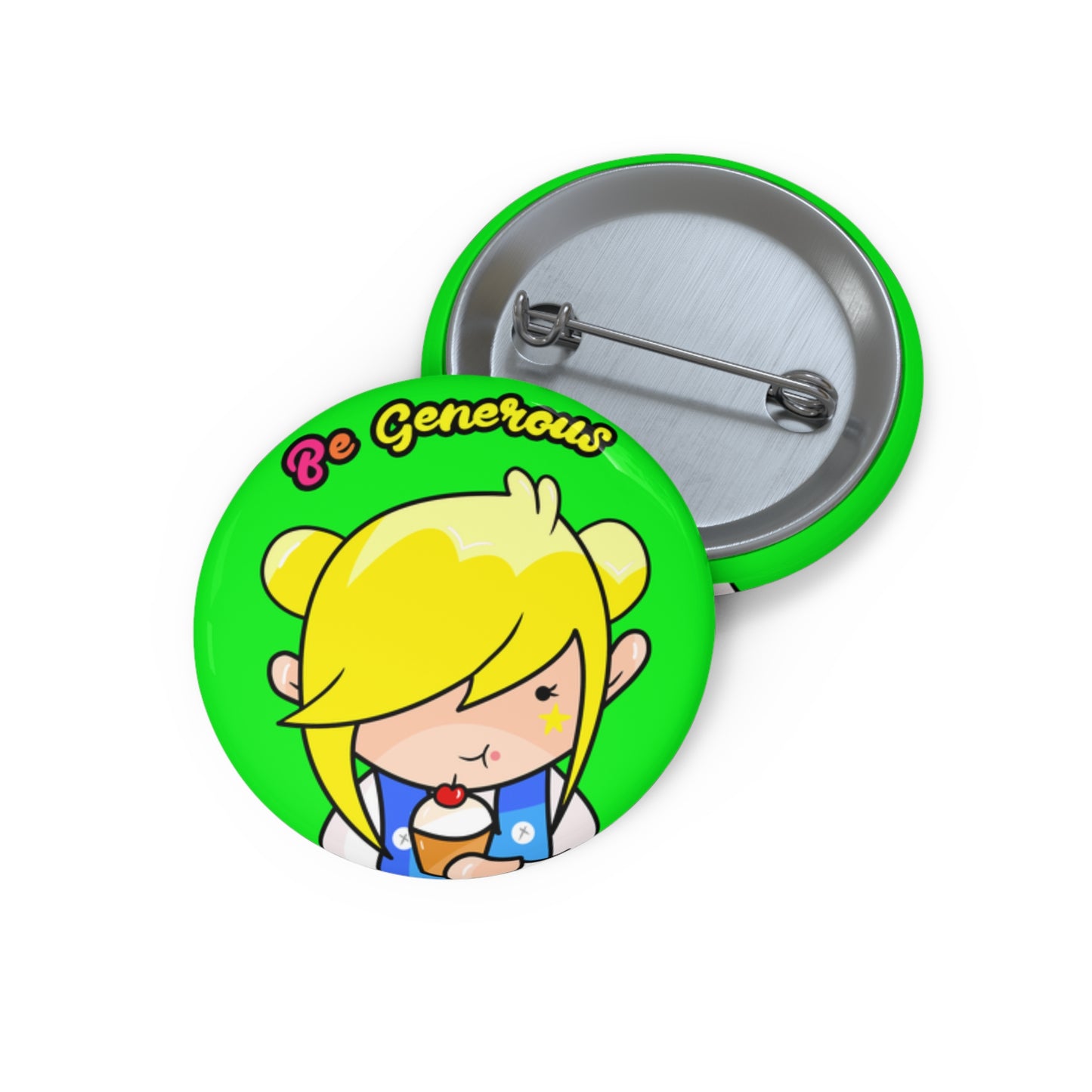 AlphaBetty Be Generous Pin Buttons