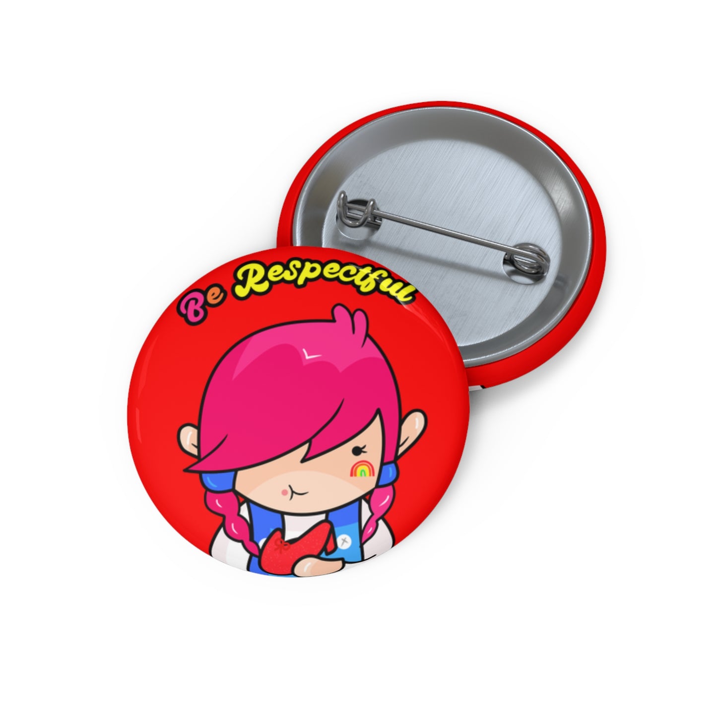AlphaBetty Be Respectful Pin Buttons