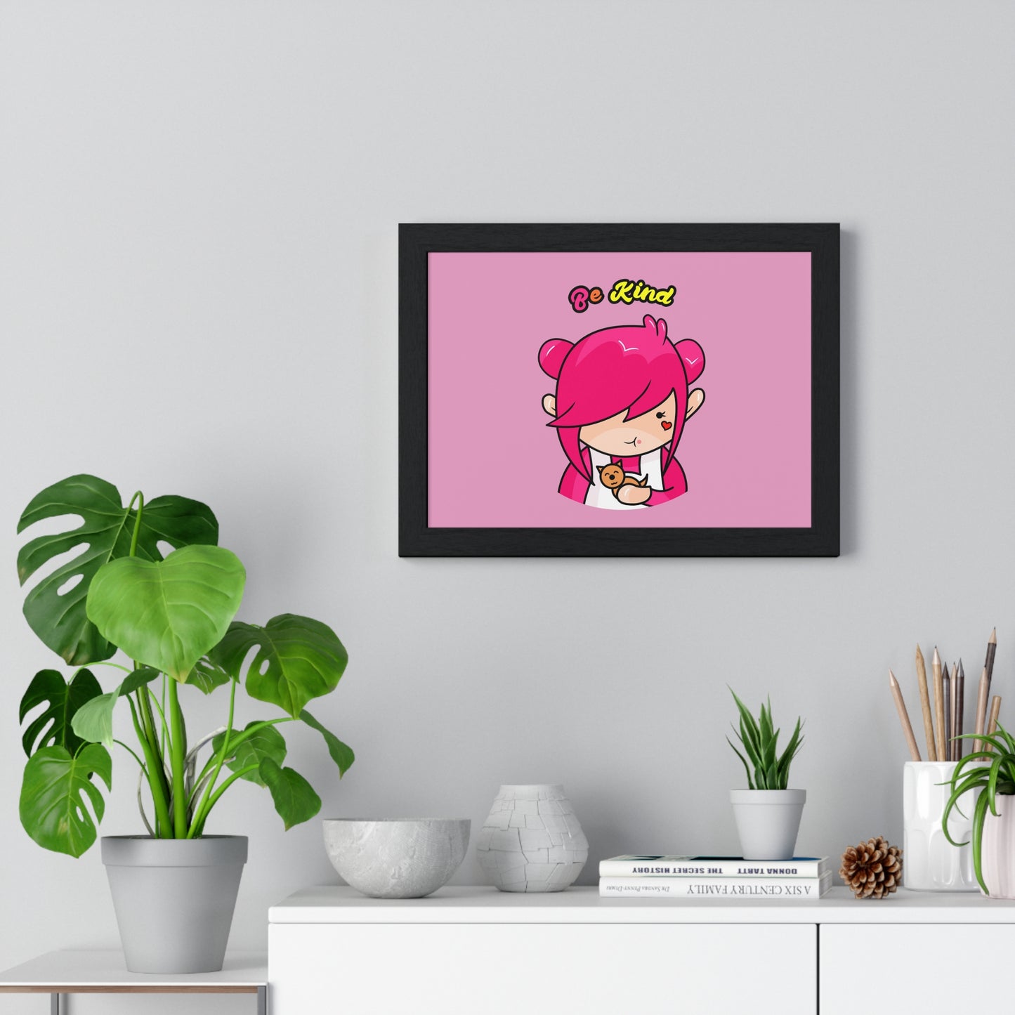 AlphaBetty Be Kind Premium Framed Horizontal Poster