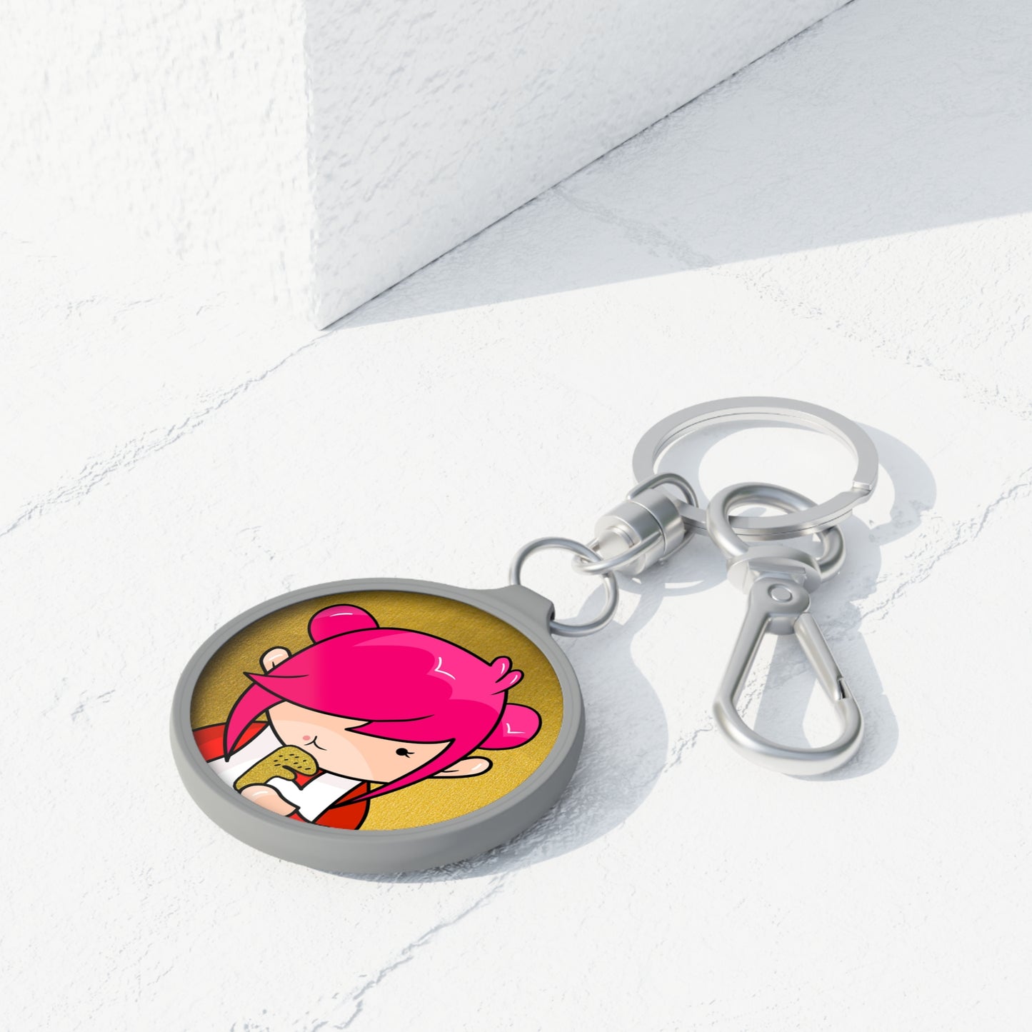 AlphaBetty F Keyring Tag