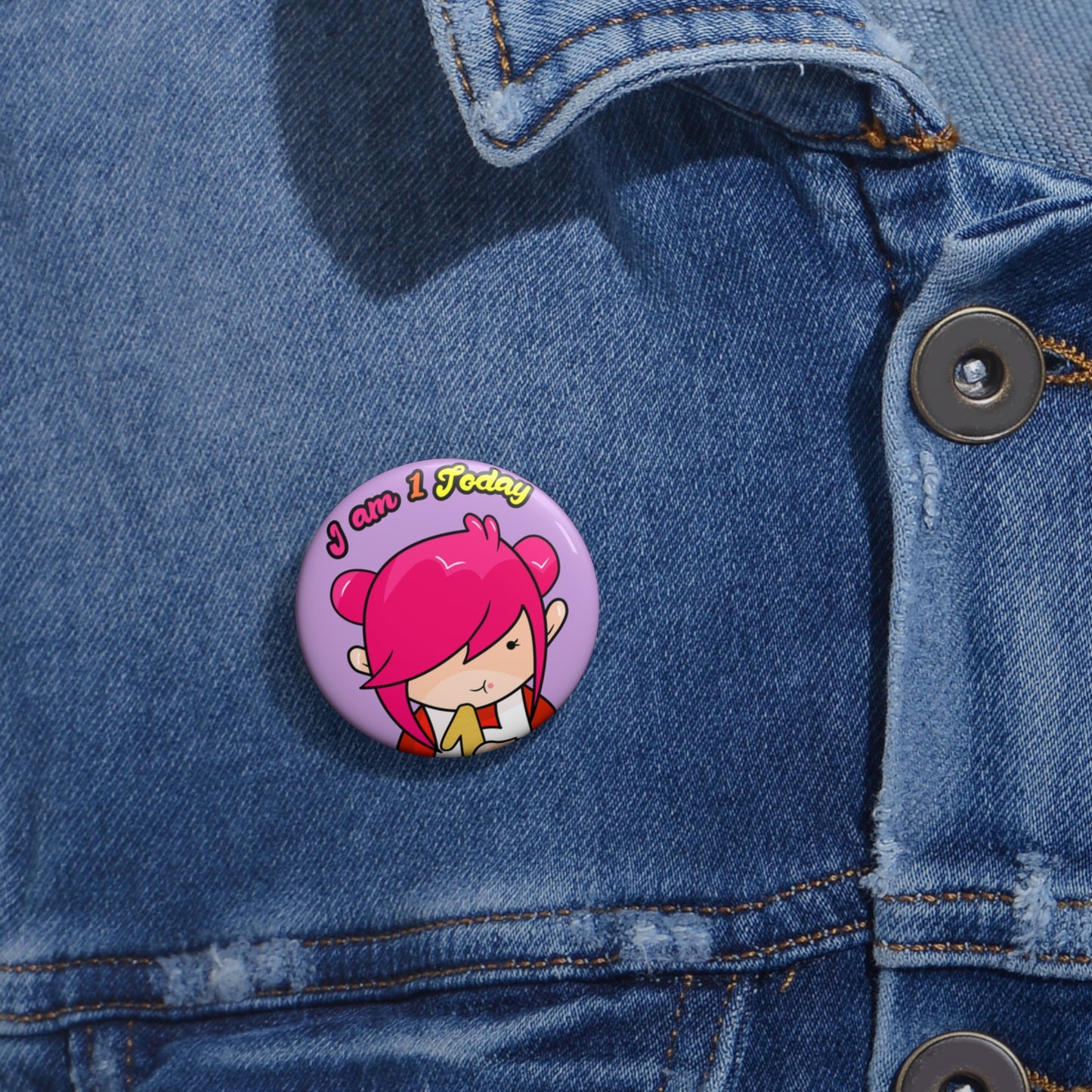 AlphaBetty I am 1 Today Pin Buttons