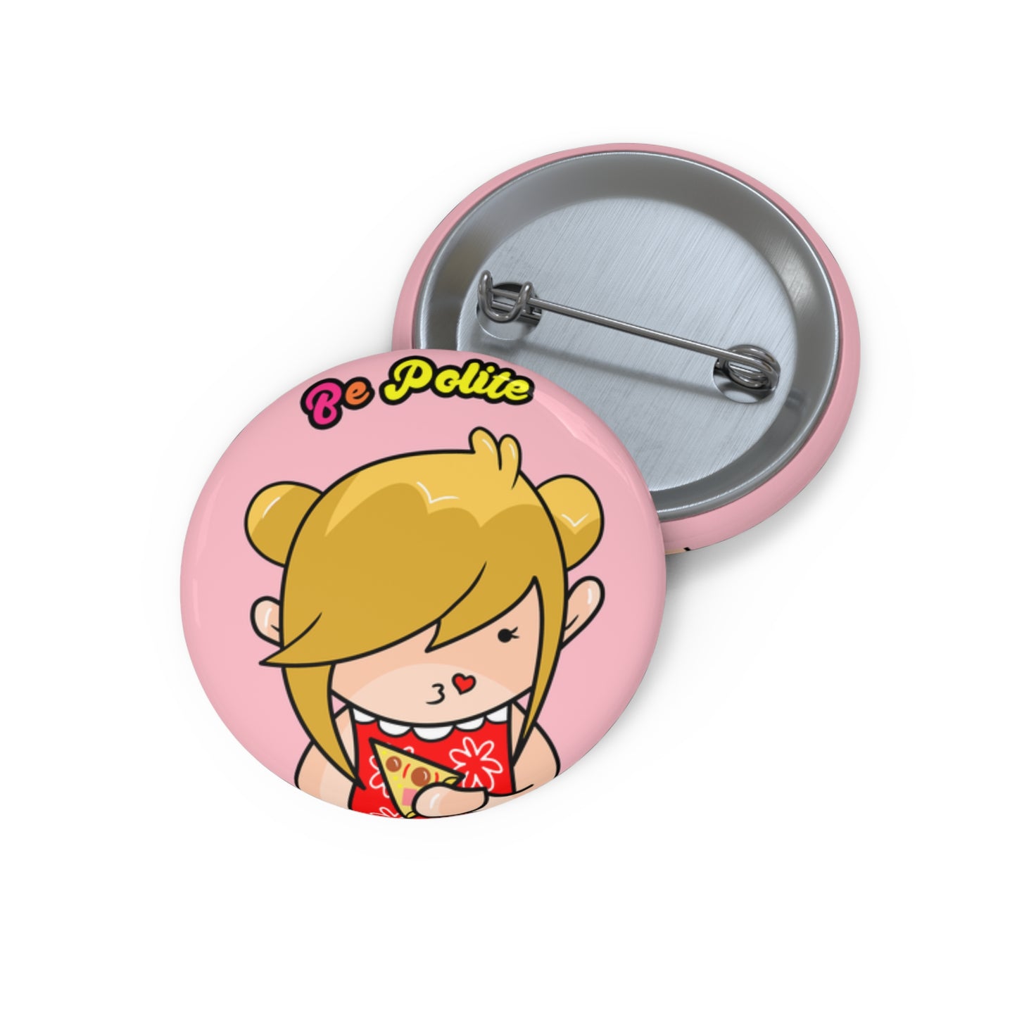 AlphaBetty Be Polite Pin Buttons