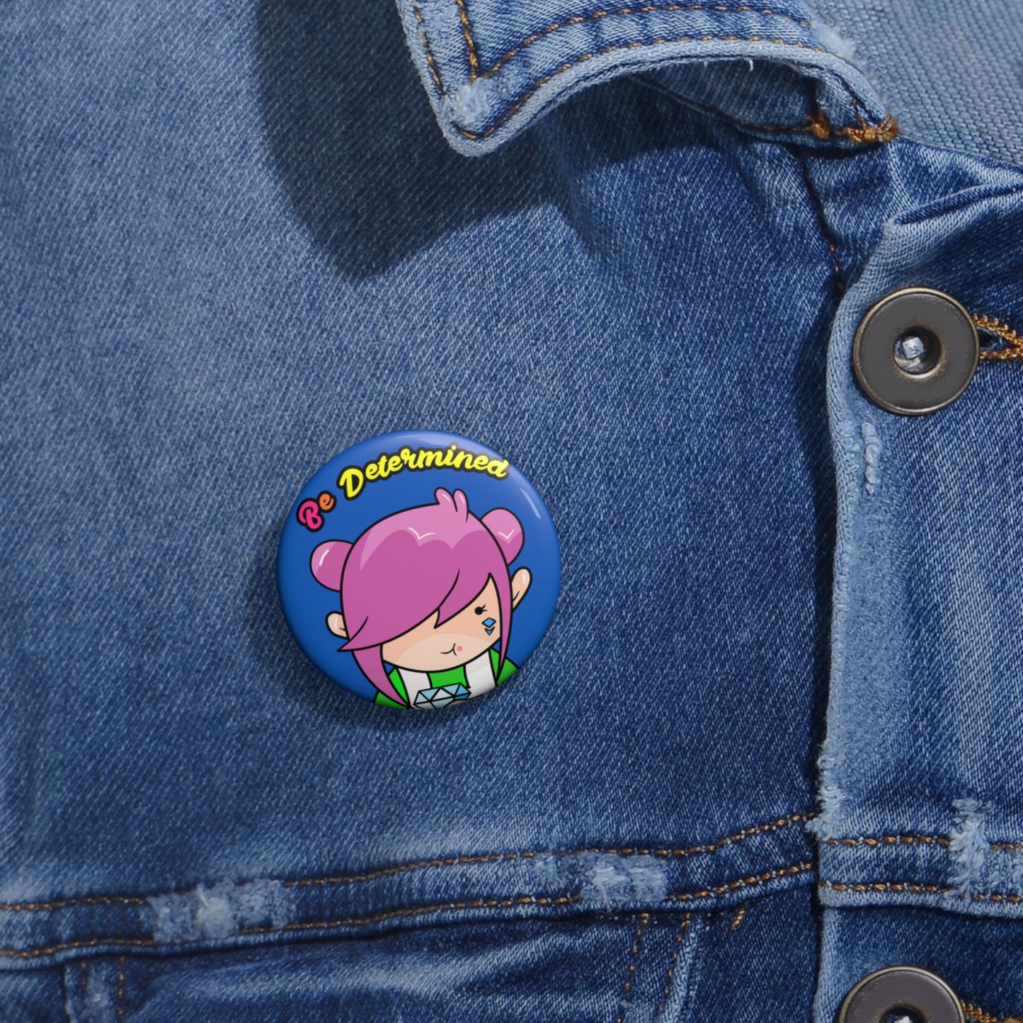 AlphaBetty Be Determined Pin Buttons